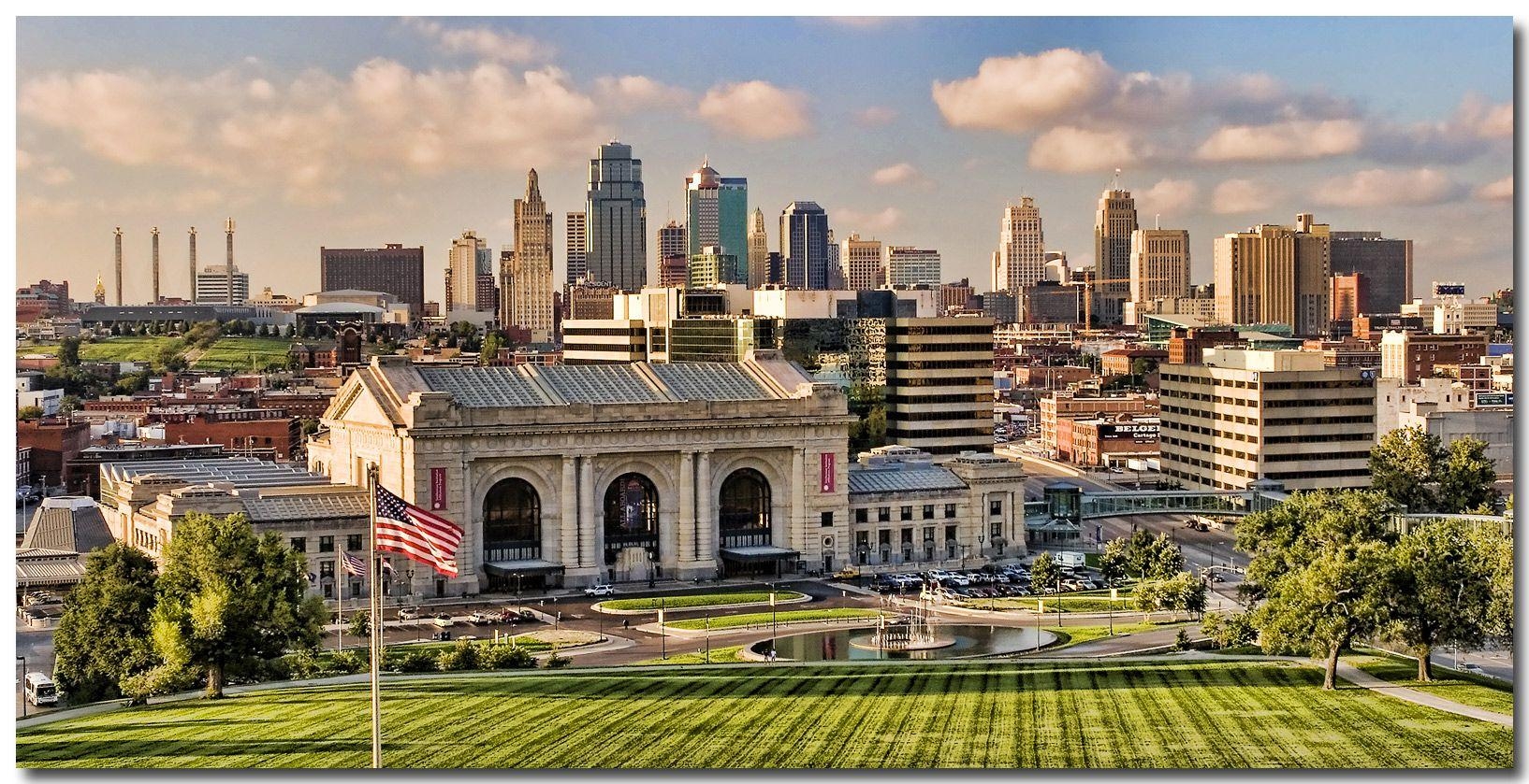 Kansas City, Reisen, Hintergrund, Architektur, Skyline, 1640x840 HD Desktop