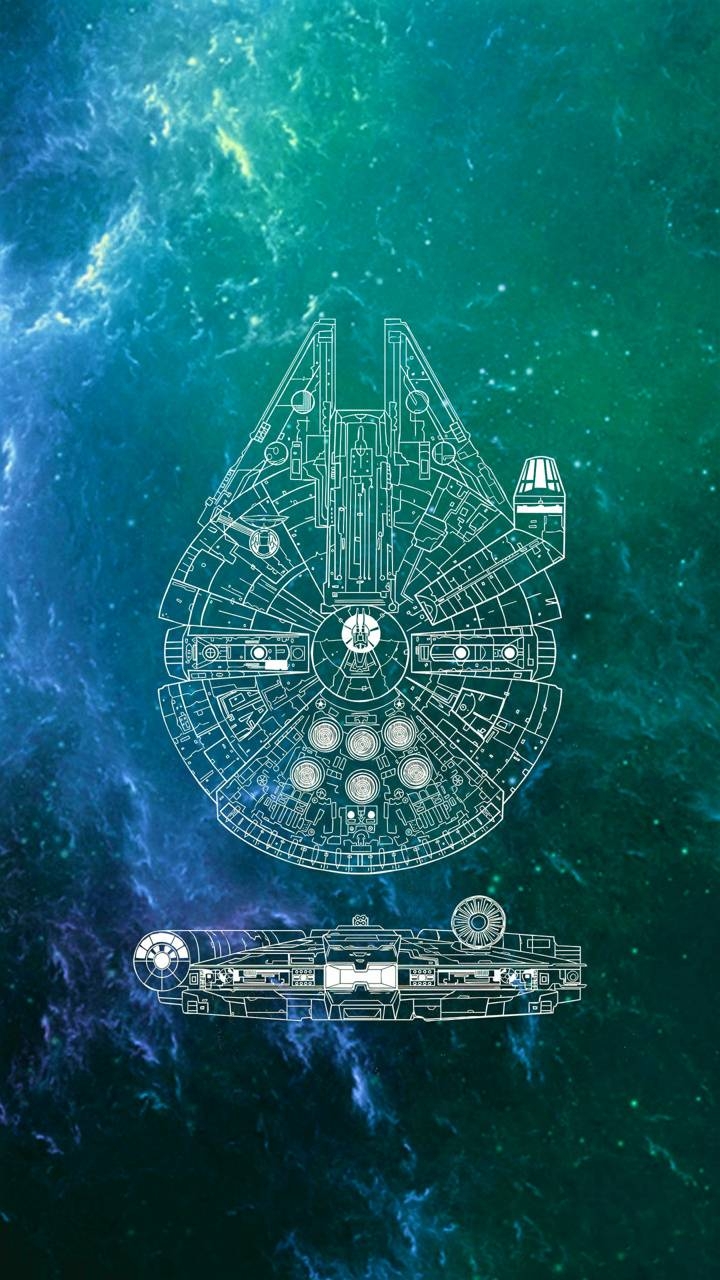 Millennium Falke, Star Wars, Sci-Fi, Weltraum, Abenteuer, 720x1280 HD Handy