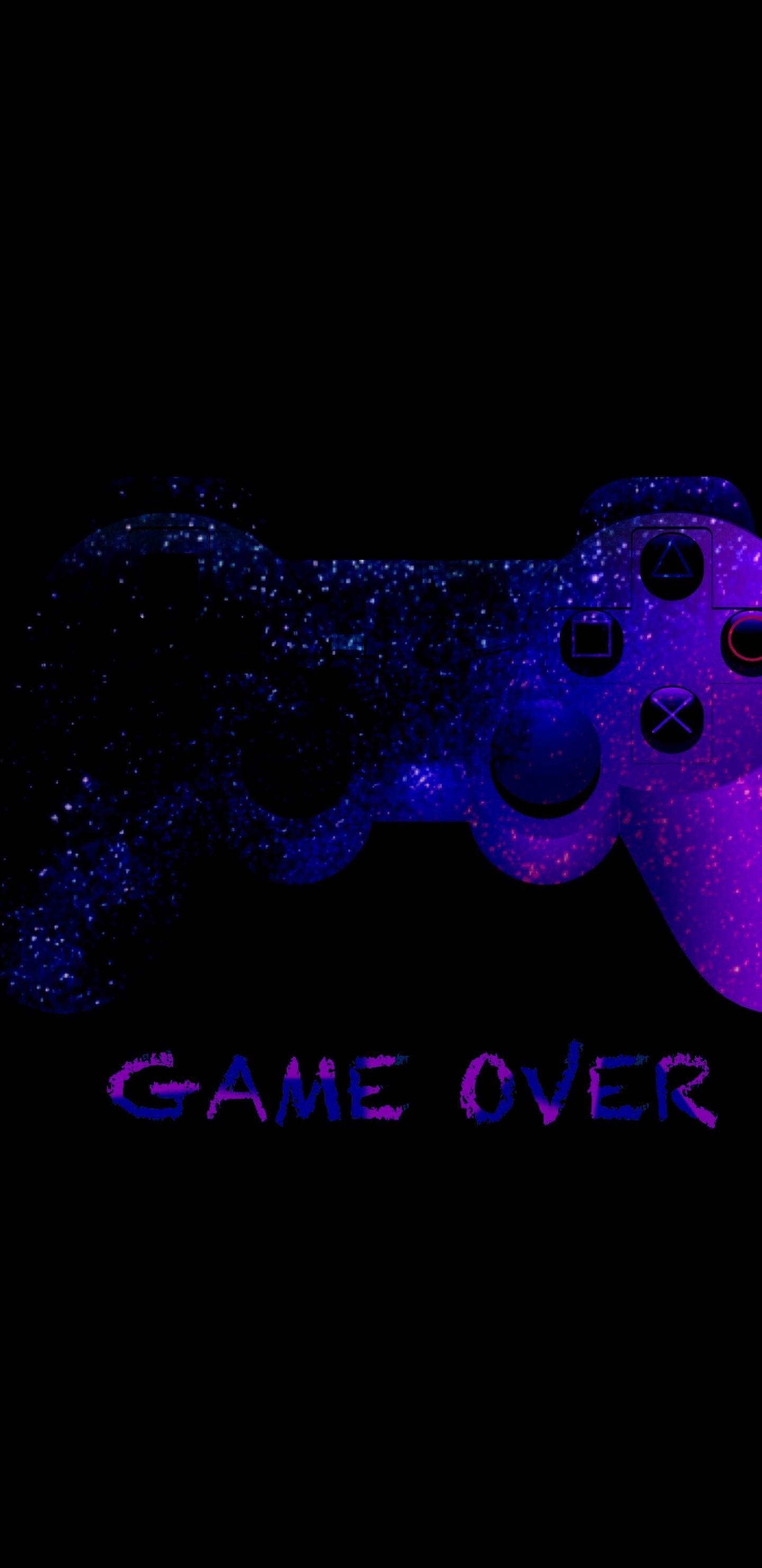 Game Over, Joystick Kunst, Retro-Gaming, Design, Grafik, 1440x2960 HD Handy