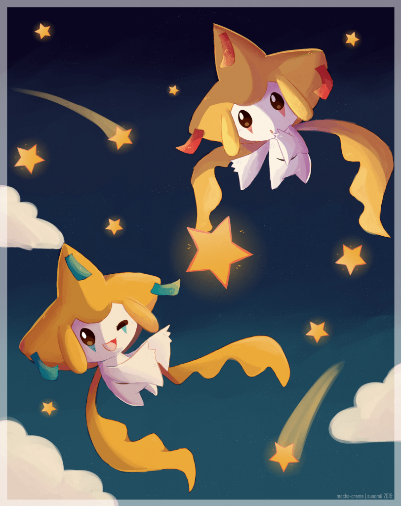 Jirachi, Fanart, HD, Vollbild, Pokémon, 820x1030 HD Handy