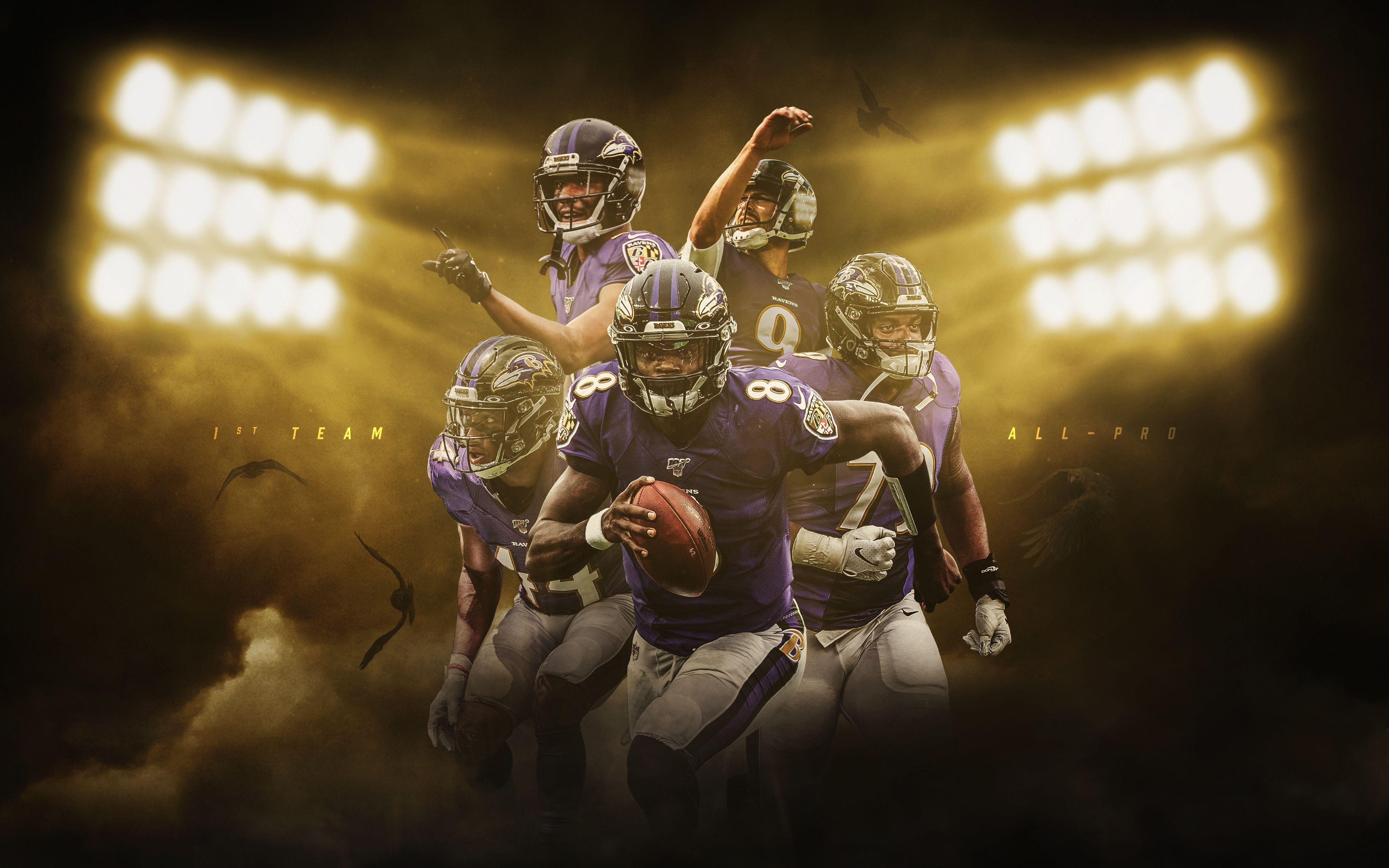 Baltimore Ravens, NFL, Football, Team, HD, 4800x3000 4K Desktop