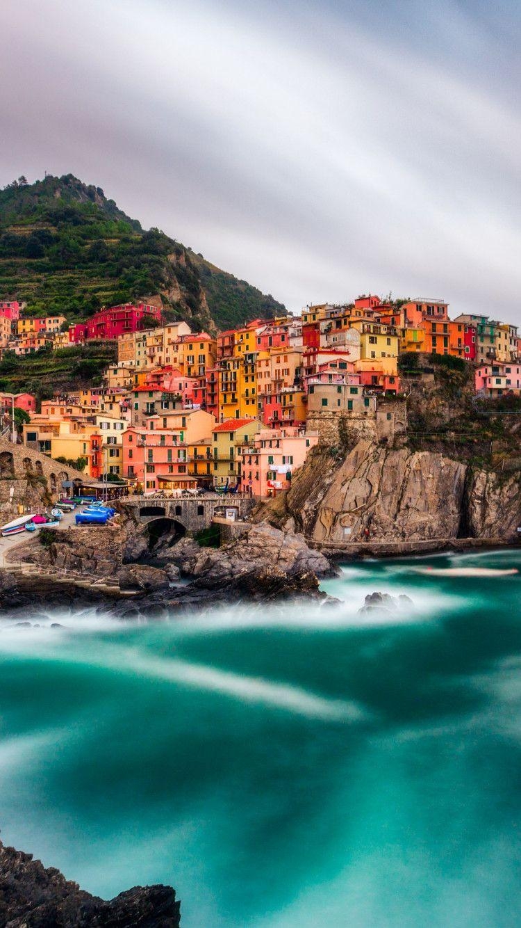 Download, Manarola, Cinque Terre, Hintergrund, Italien, 750x1340 HD Handy