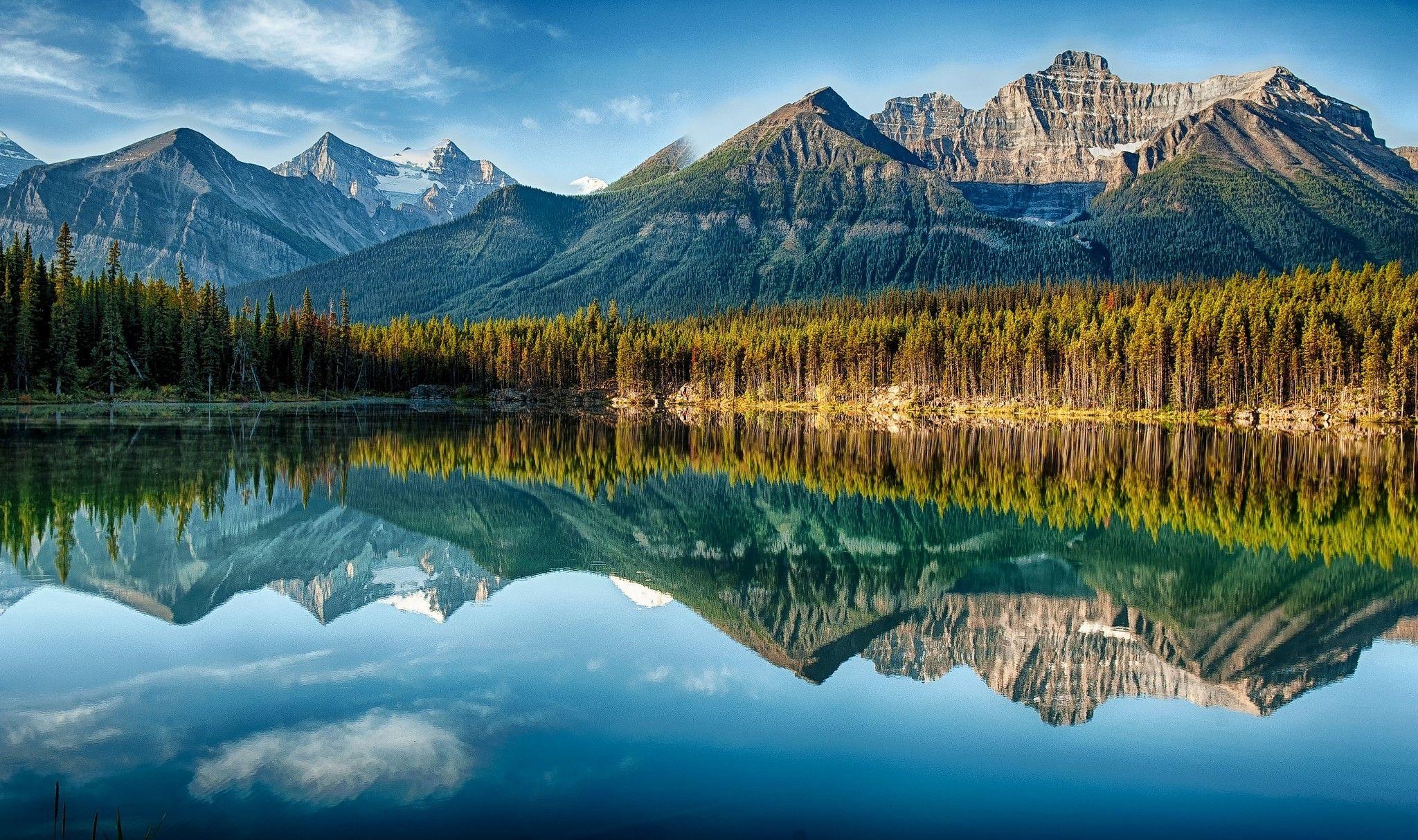 Banff Nationalpark, Landschaft, Kanada, Natur, Reisen, 2050x1220 HD Desktop