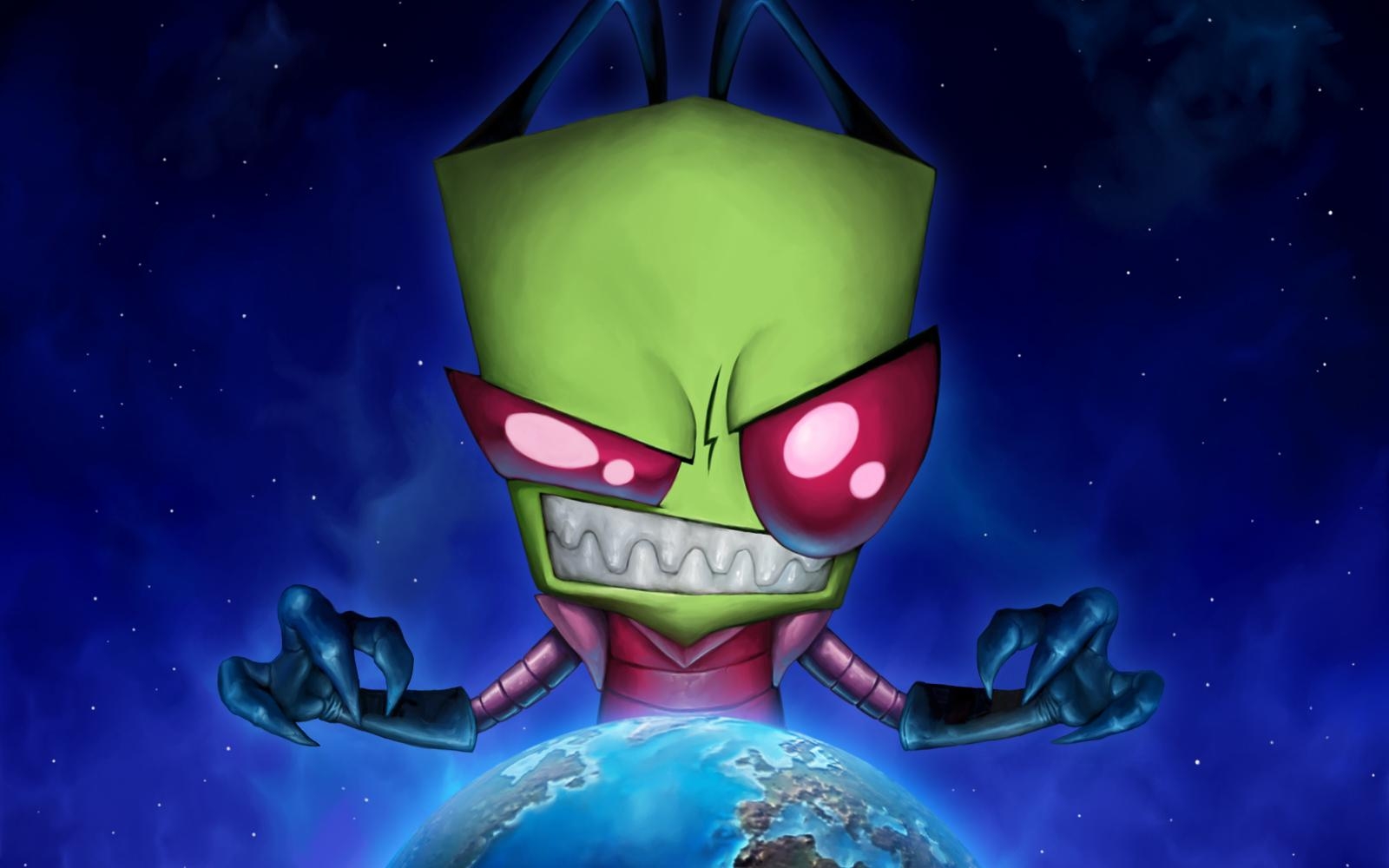 Invader Zim, Cartoons, Nickelodeon, Alien, Gir, 1600x1000 HD Desktop