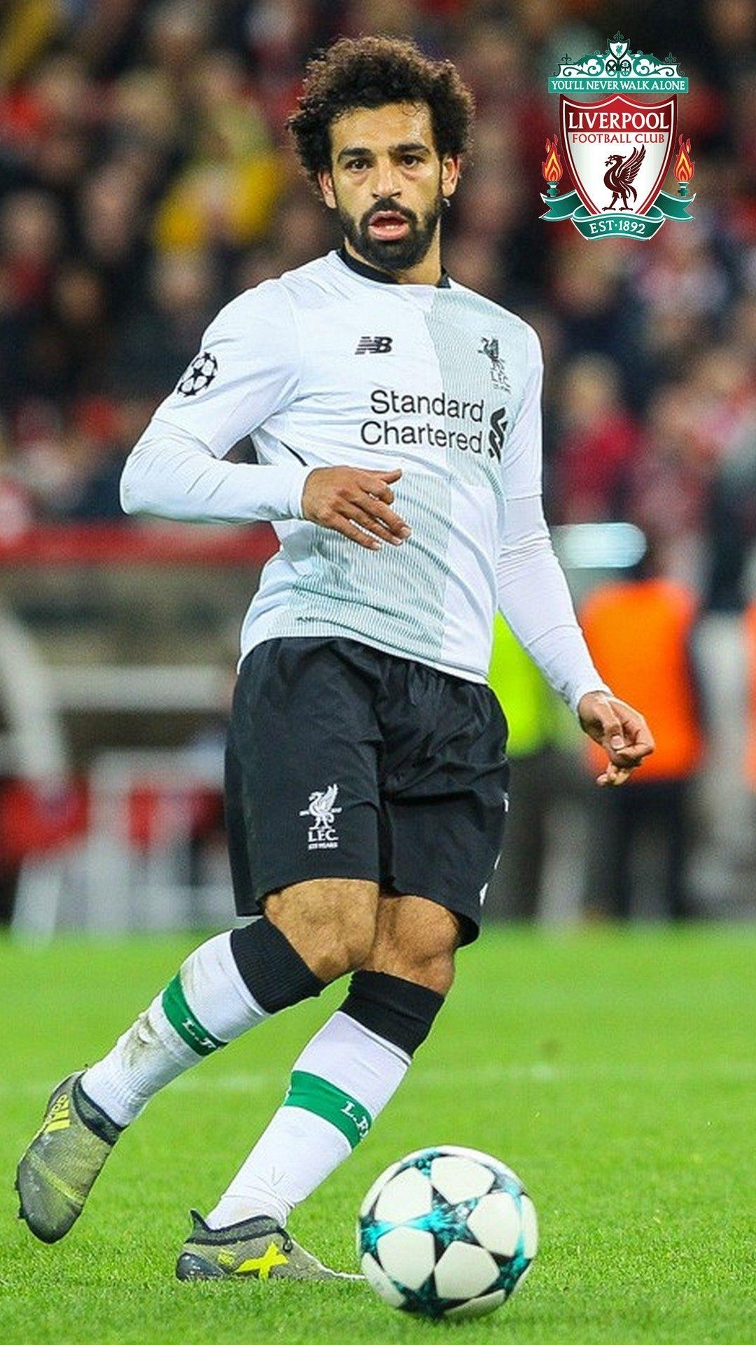 Mohamed Salah, Liverpool, Android, Fußball, Wallpaper, 1080x1920 Full HD Handy