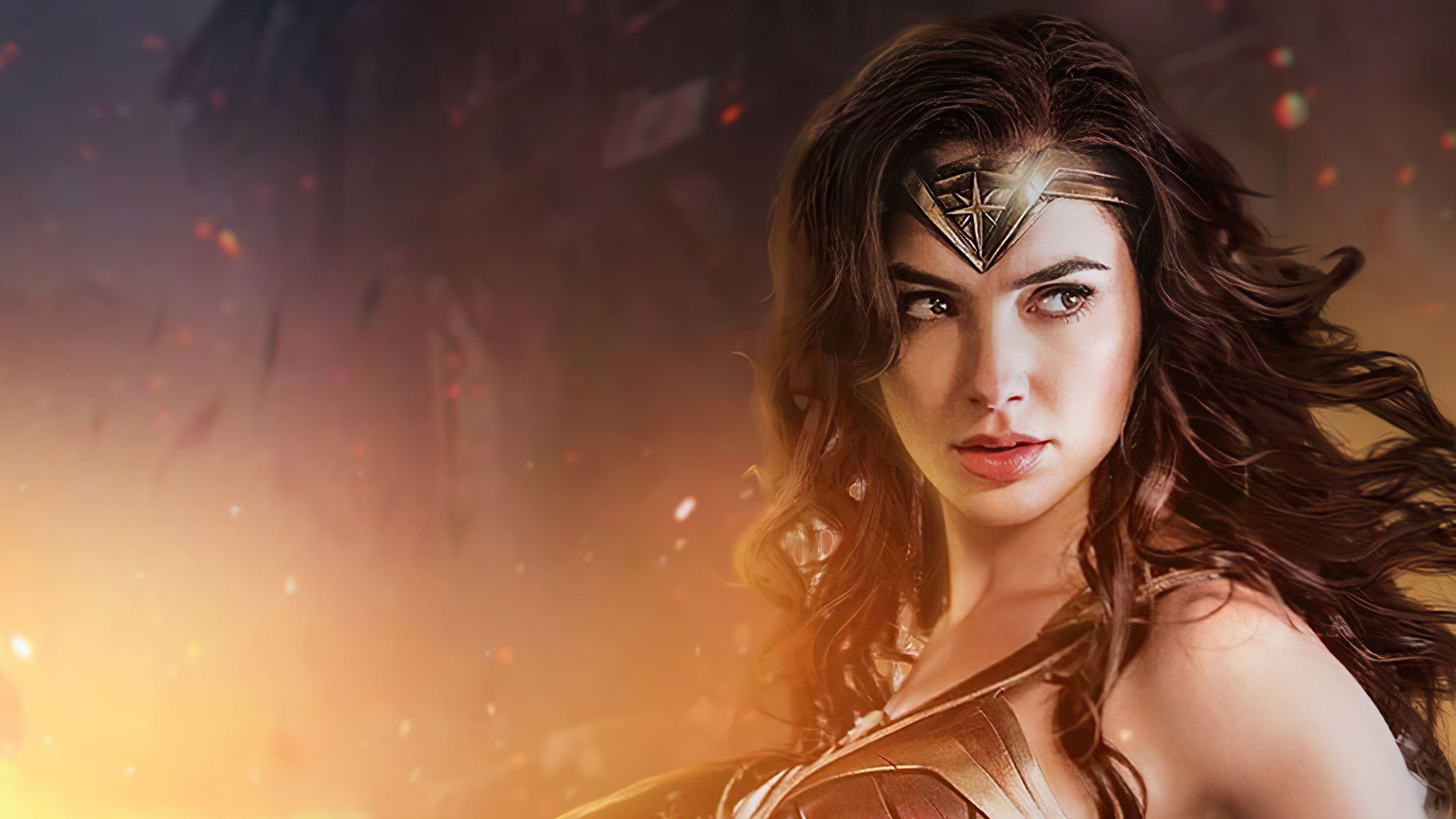 Wonder Woman, Gal Gadot, Gesicht, 4K, Film, 3840x2160 4K Desktop