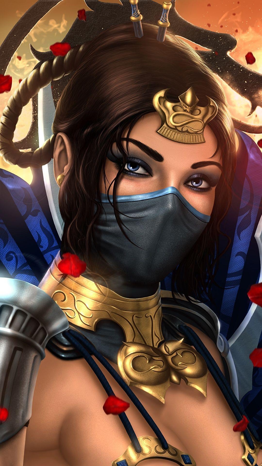 Desktop-Kit, Mortal Kombat, Kriegerin, Kitana, Schön, 1080x1920 Full HD Handy