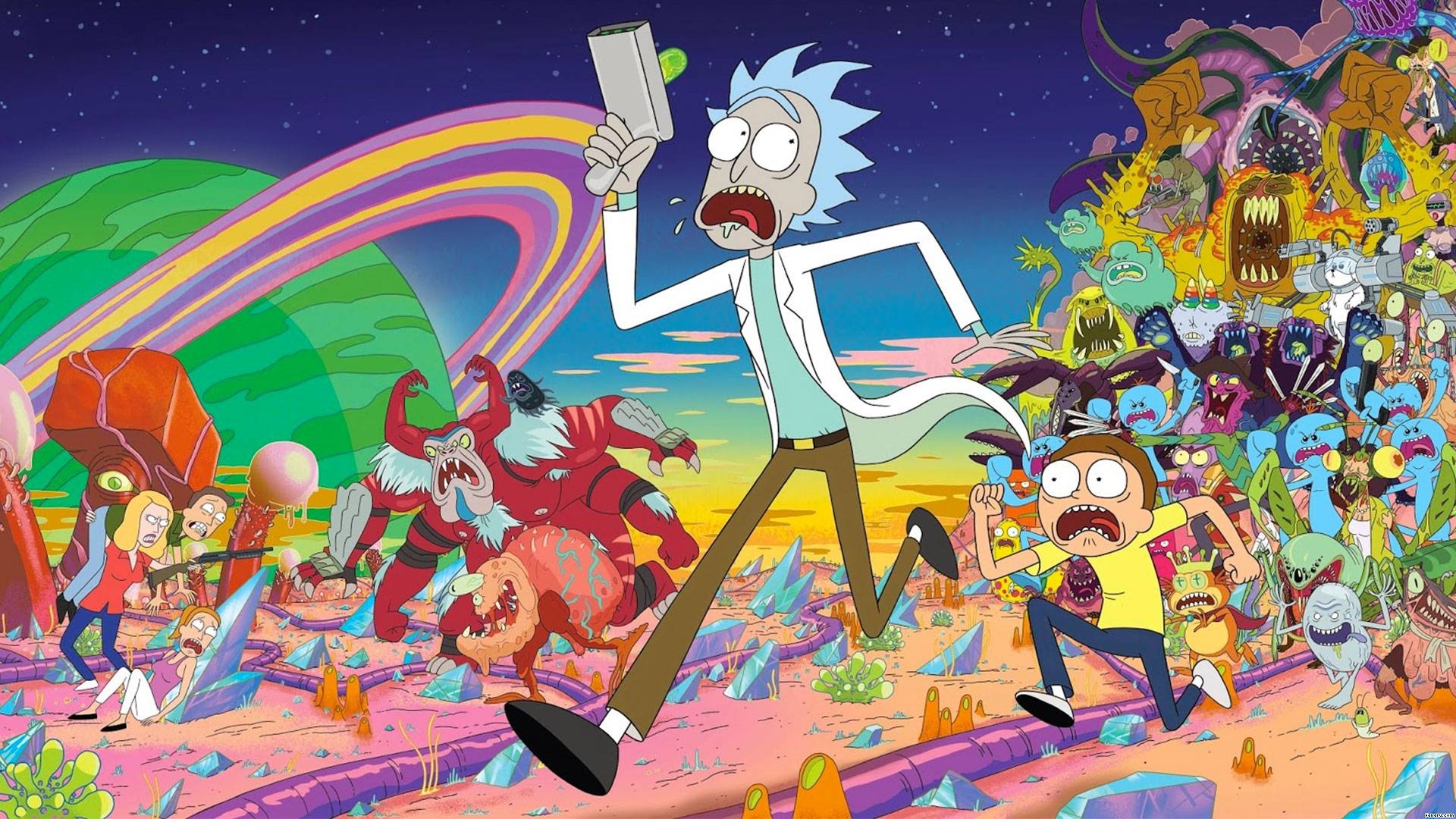 Rick and Morty, Cartoon, Sci-Fi, Multiuniversum, 1920x1080 Full HD Desktop