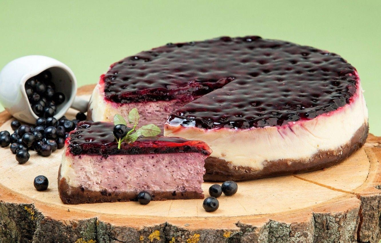 Beeren, Blaubeeren, Kuchen, Käsekuchen, Bild, 1340x850 HD Desktop