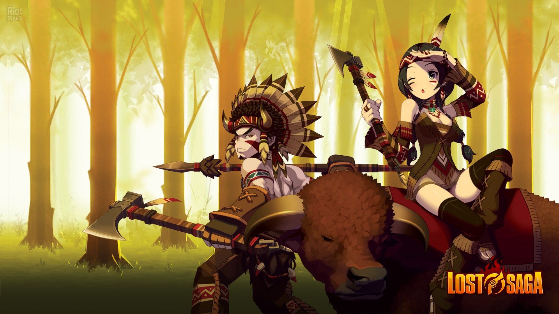 Lost Saga, MMO Fantasy, Anime Kampf, Action-RPG Krieger, 1920x1080 Full HD Desktop