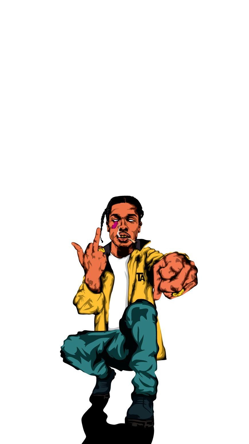 A$AP Rocky, Kunst, Musiker, Lifestyle, Wallpaper, 870x1550 HD Handy