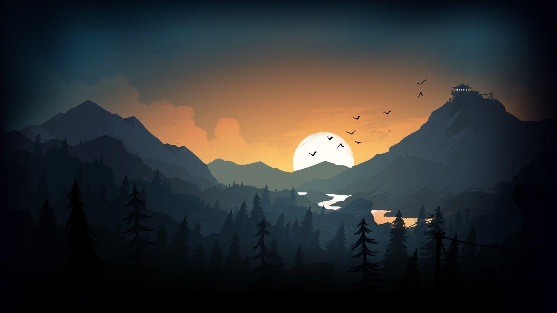 Firewatch, Gaming, Hintergrundbild, kostenlos, HD, 1920x1080 Full HD Desktop