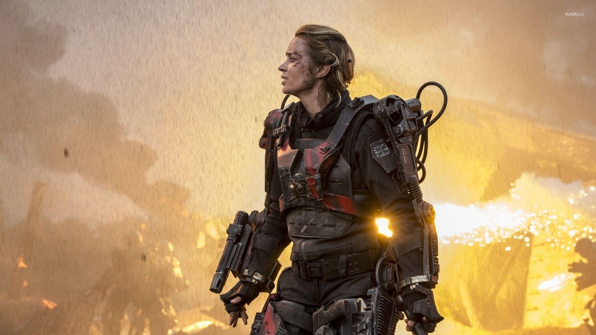 Rita Vrataski, Edge of Tomorrow, Sci-Fi, Wallpaper, Action, 1920x1080 Full HD Desktop