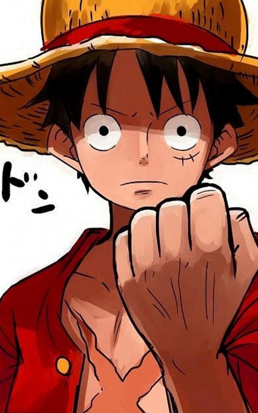 Monkey D. Luffy, Fansart, Anime, Android, One Piece, 900x1440 HD Handy