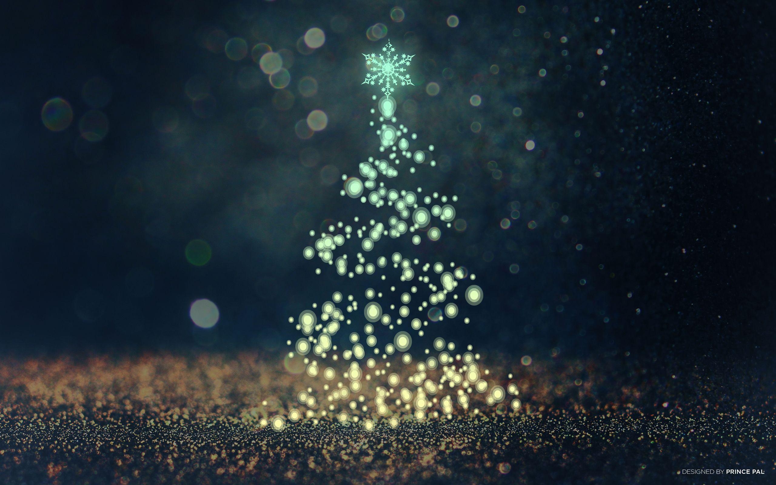 Weihnachtsbaum, Bokeh, Feiertag, Lichter, Dekoration, 2560x1600 HD Desktop