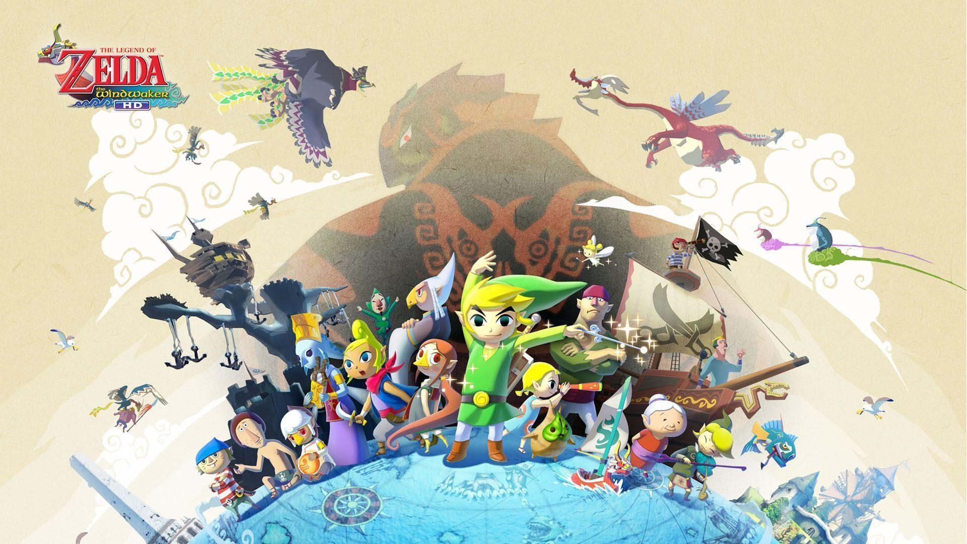 The Wind Waker, Zelda, HD, Kartographie, Meer, 1920x1080 Full HD Desktop