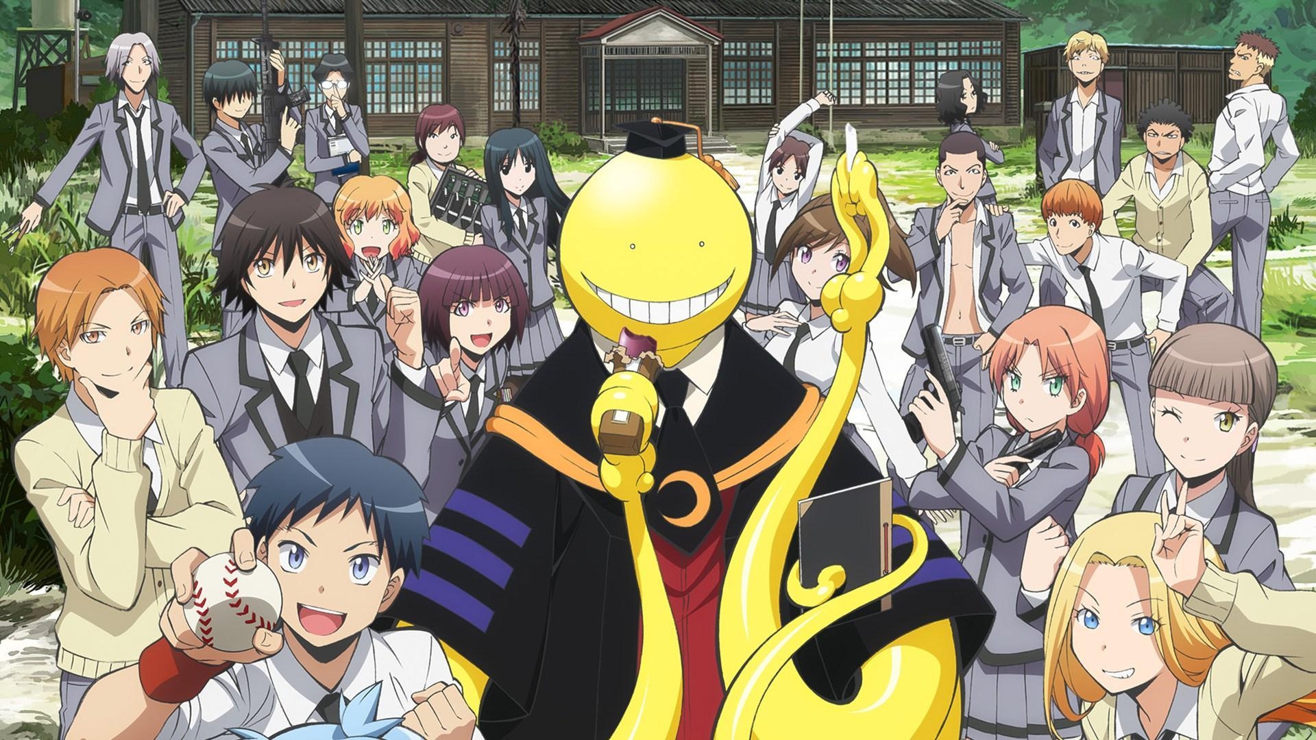 Assassination Classroom, HD, Gruppenbild, Anime, Koro-sensei, 1920x1080 Full HD Desktop