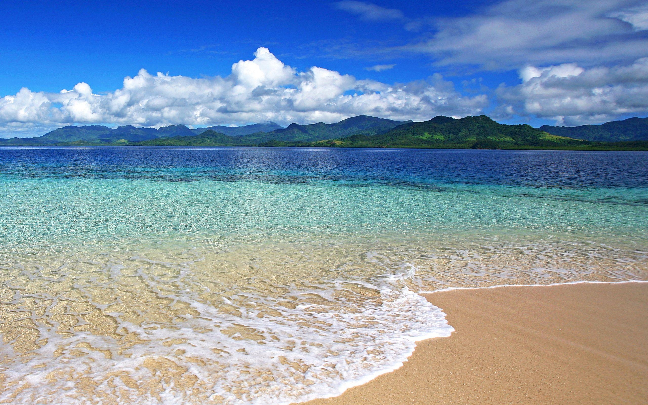 Strand, Fidschi, 1600px, Pazifik, Urlaub, 2560x1600 HD Desktop