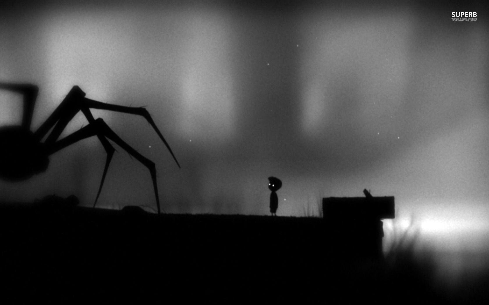 Limbo, Hintergrund, Spiel, Schwarz-Weiß, 1680x1050 HD Desktop