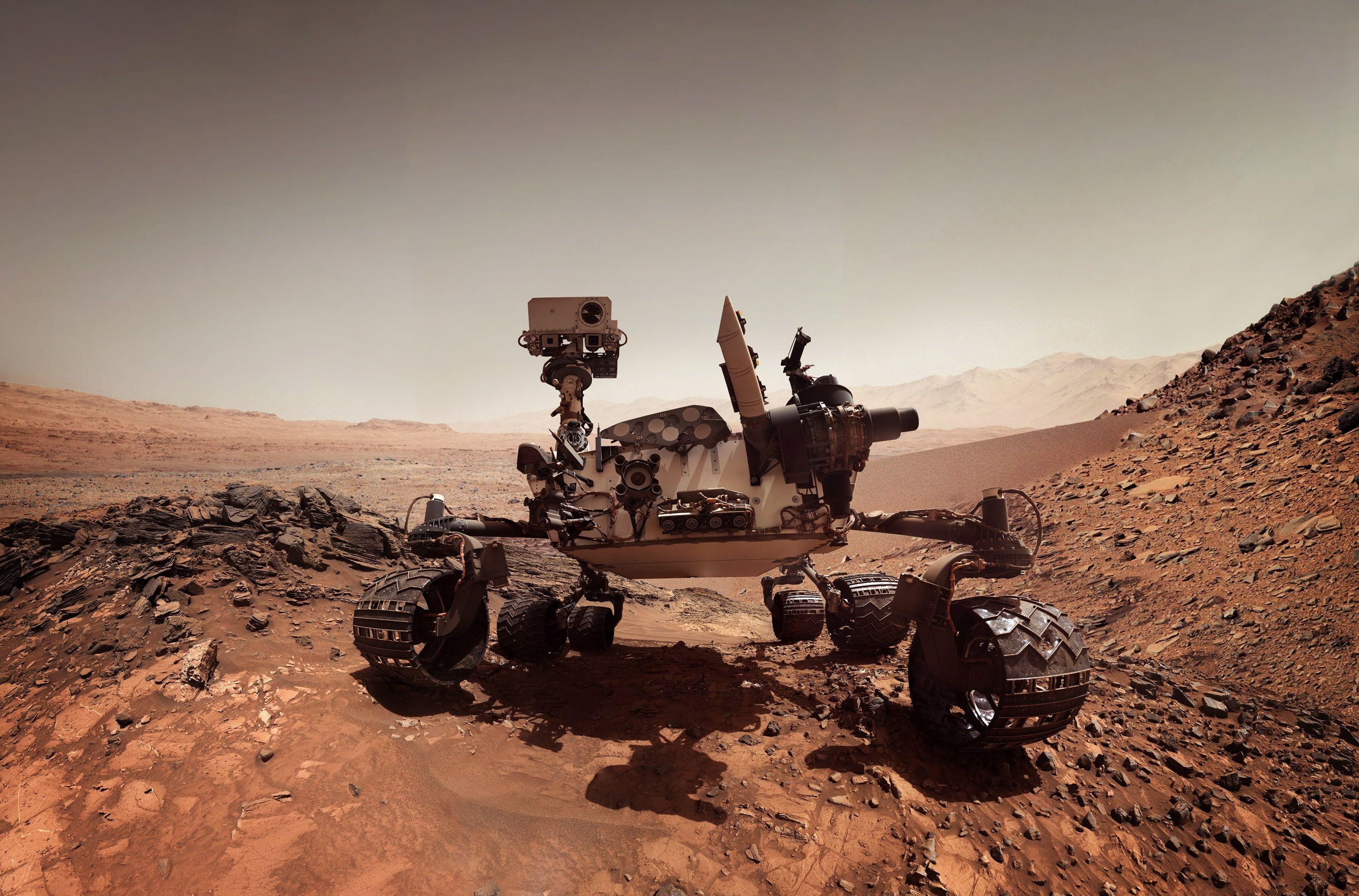 Mars, Curiosity Rover, NASA, Wissenschaftler, Planeten, 3000x1980 HD Desktop