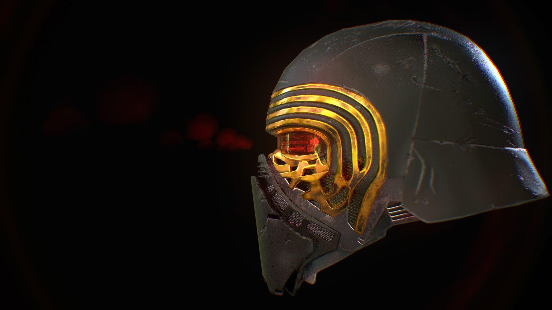 Kylo Ren Helm, Polydesign, Aleksandrs, 3D Modell, Filme, 1920x1080 Full HD Desktop