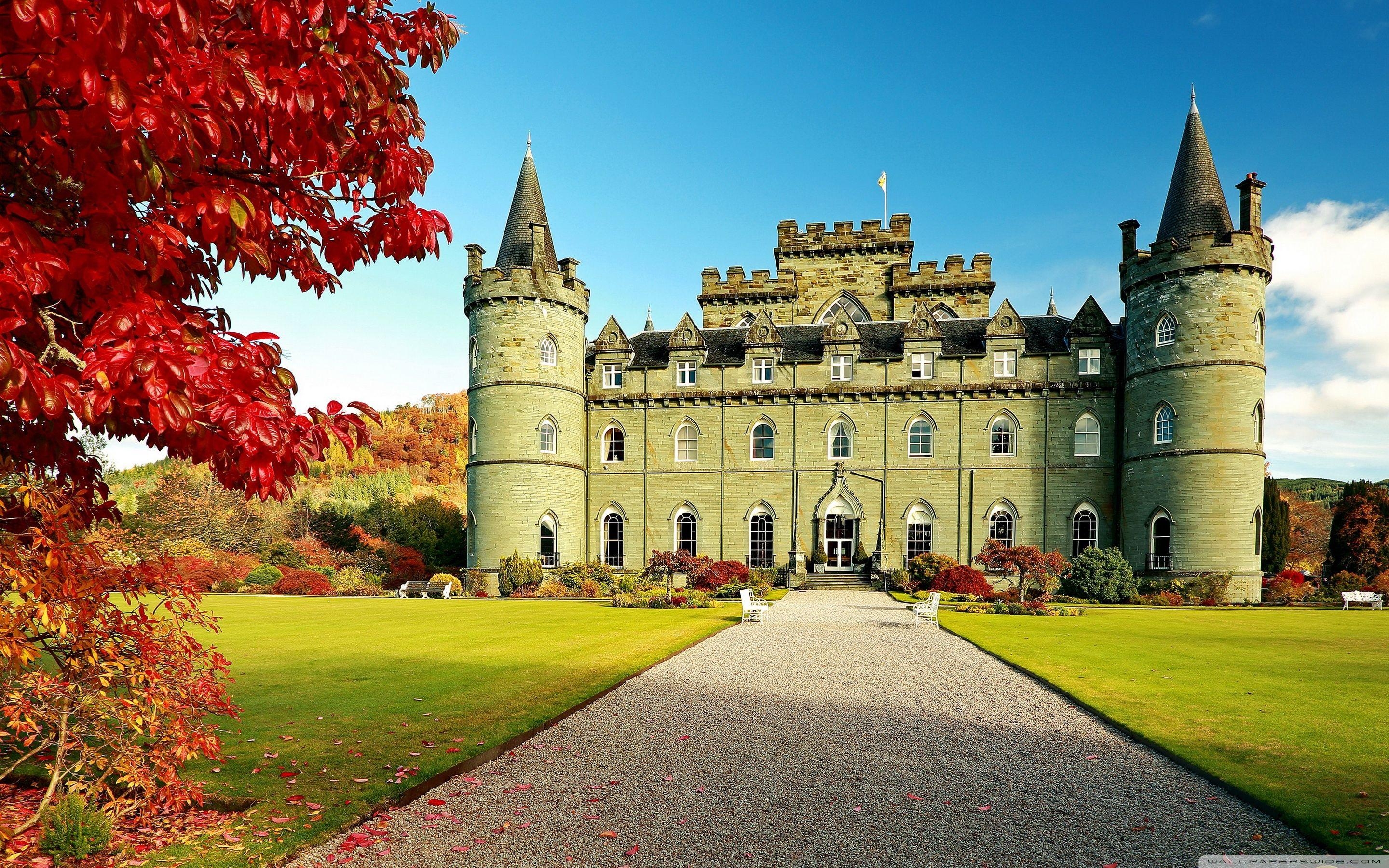 Inveraray Castle, Vereinigtes Königreich, 4K, HD, Bild, 2880x1800 HD Desktop