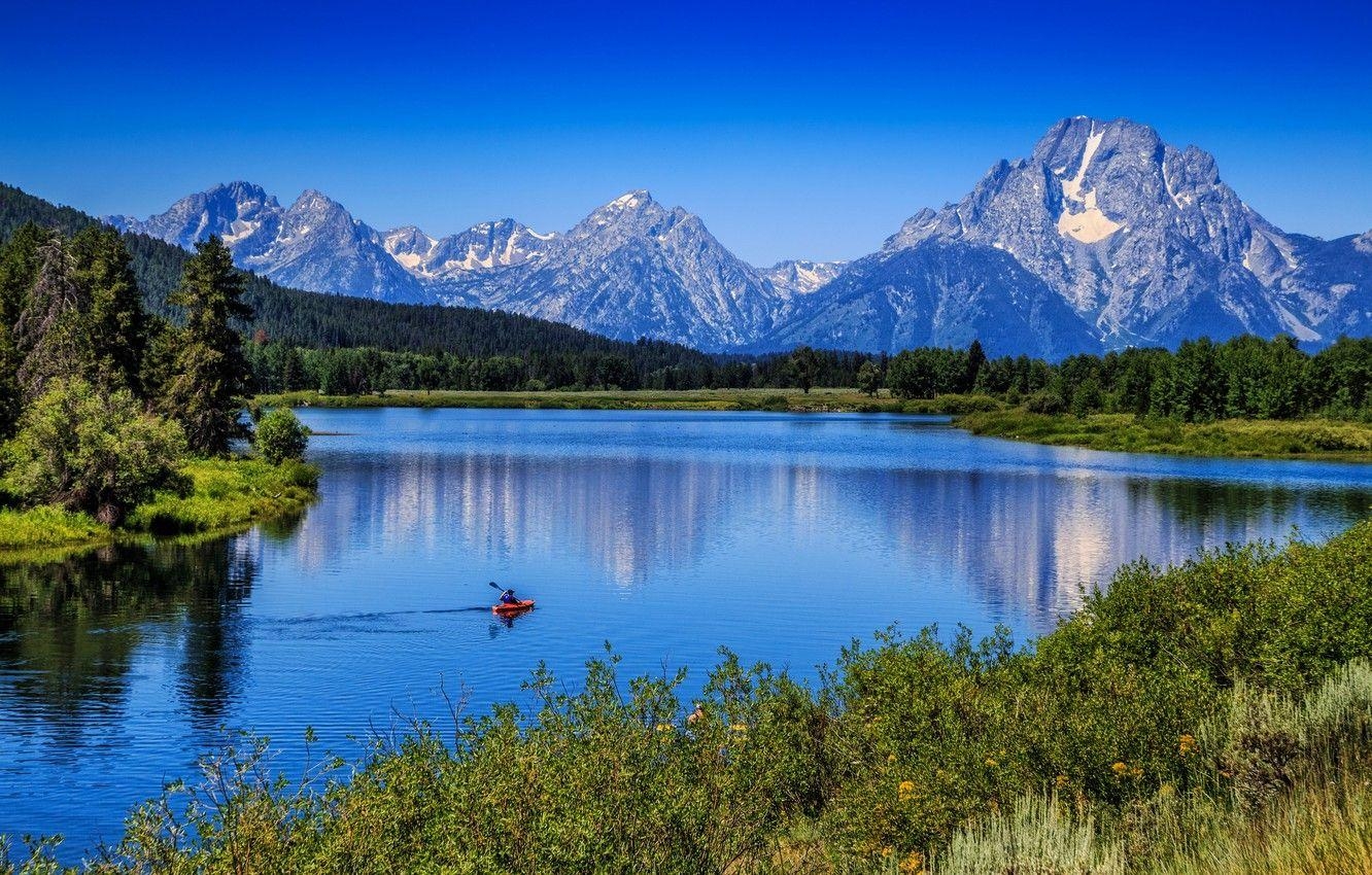 Grand Teton, Wyoming, Natur, Landschaft, USA, 1340x850 HD Desktop