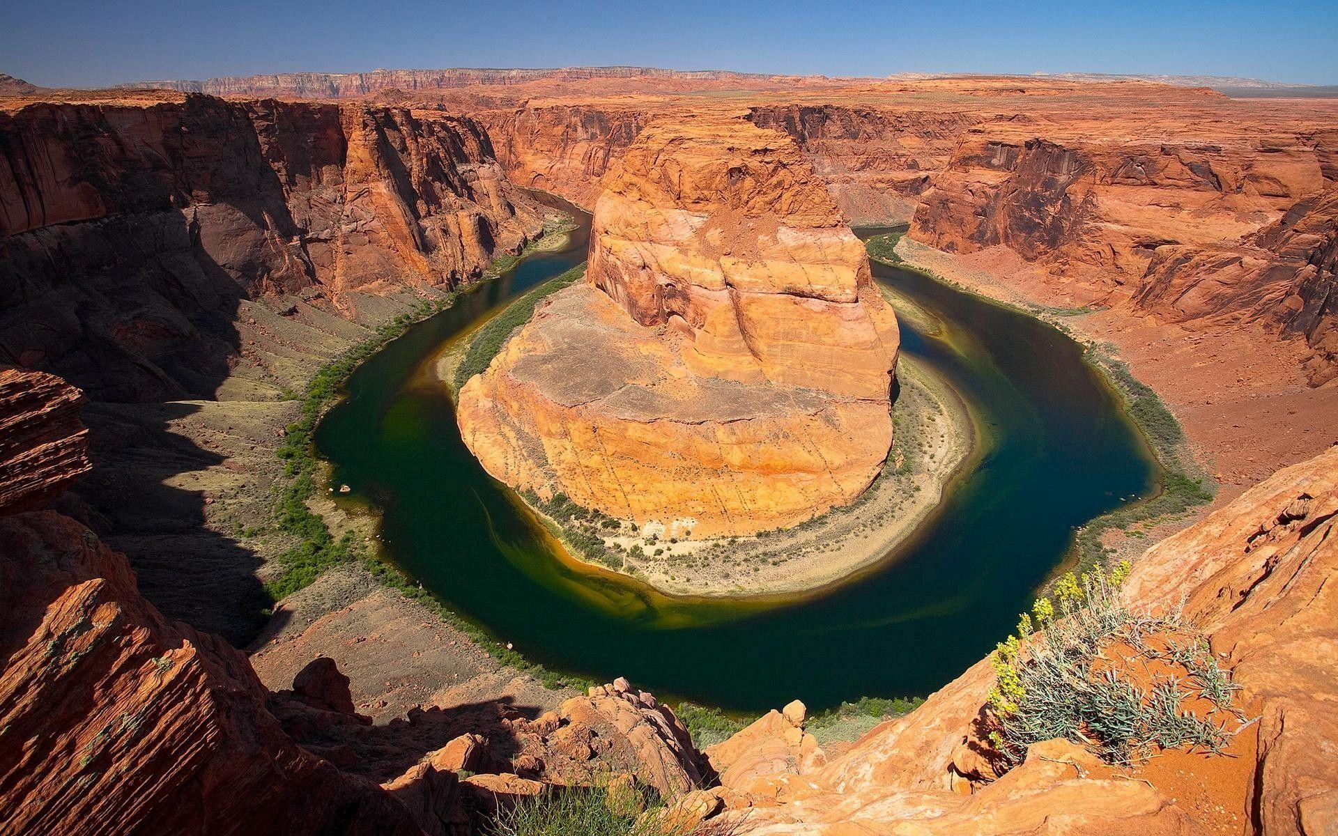 Horseshoe Canyon, Fluss, Utah, USA, 1920x1200 HD Desktop