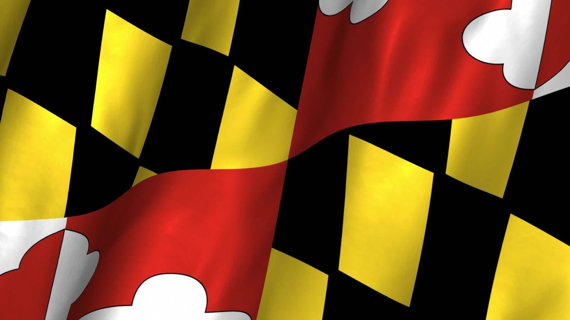 Maryland Flagge, USA, Staat, Farben, Muster, 1920x1080 Full HD Desktop