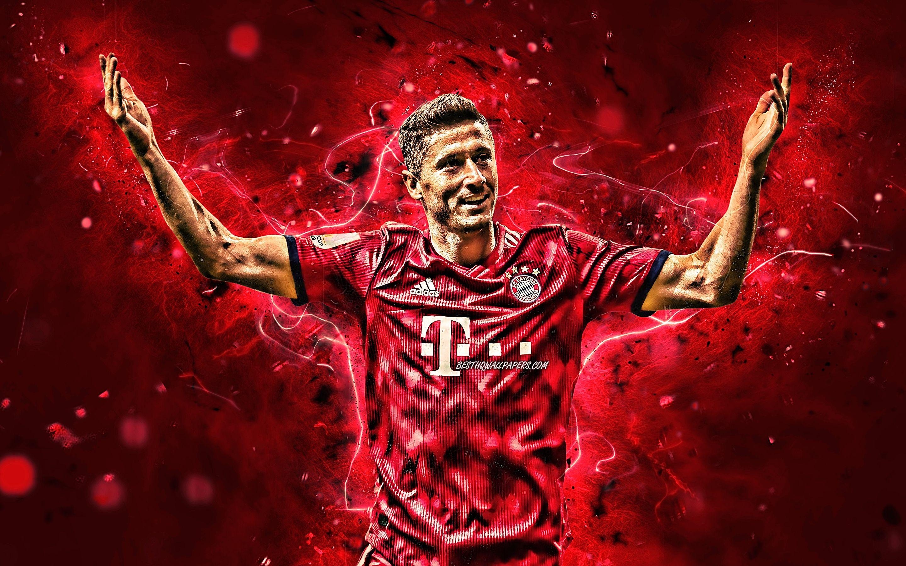 Robert Lewandowski, Desktop, Fußball, Hintergrund, Spieler, 2880x1800 HD Desktop