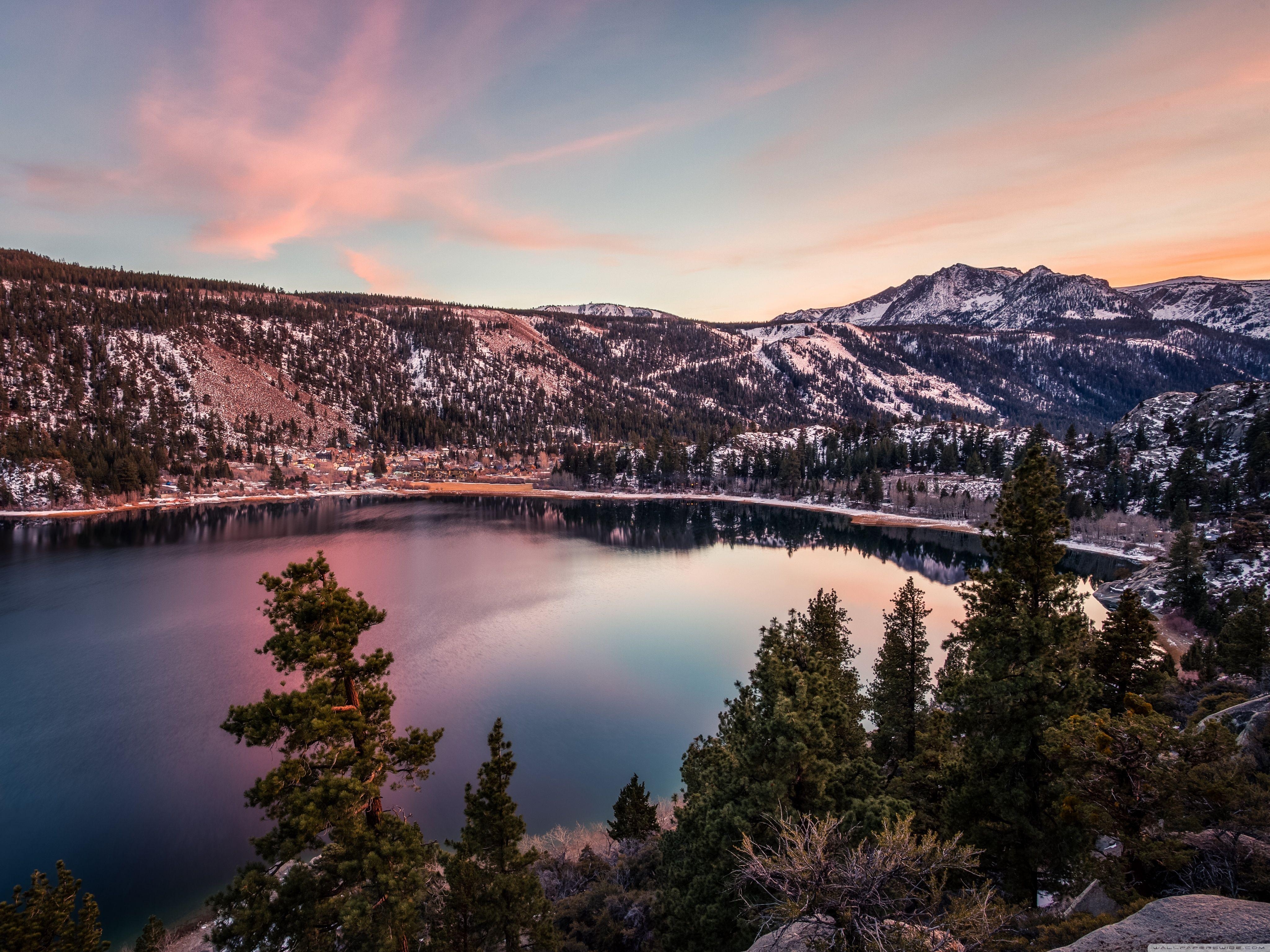 June Lake, Kalifornien, 4K, Ultra HD, Landschaft, 4100x3080 4K Desktop