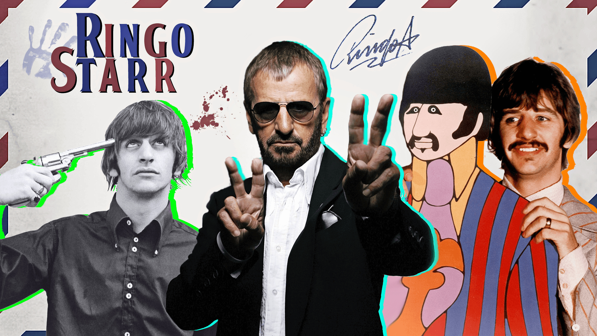 Ringo Starr, Gringo, Mike Wieringo, Beatles, Hintergrund, 1920x1080 Full HD Desktop