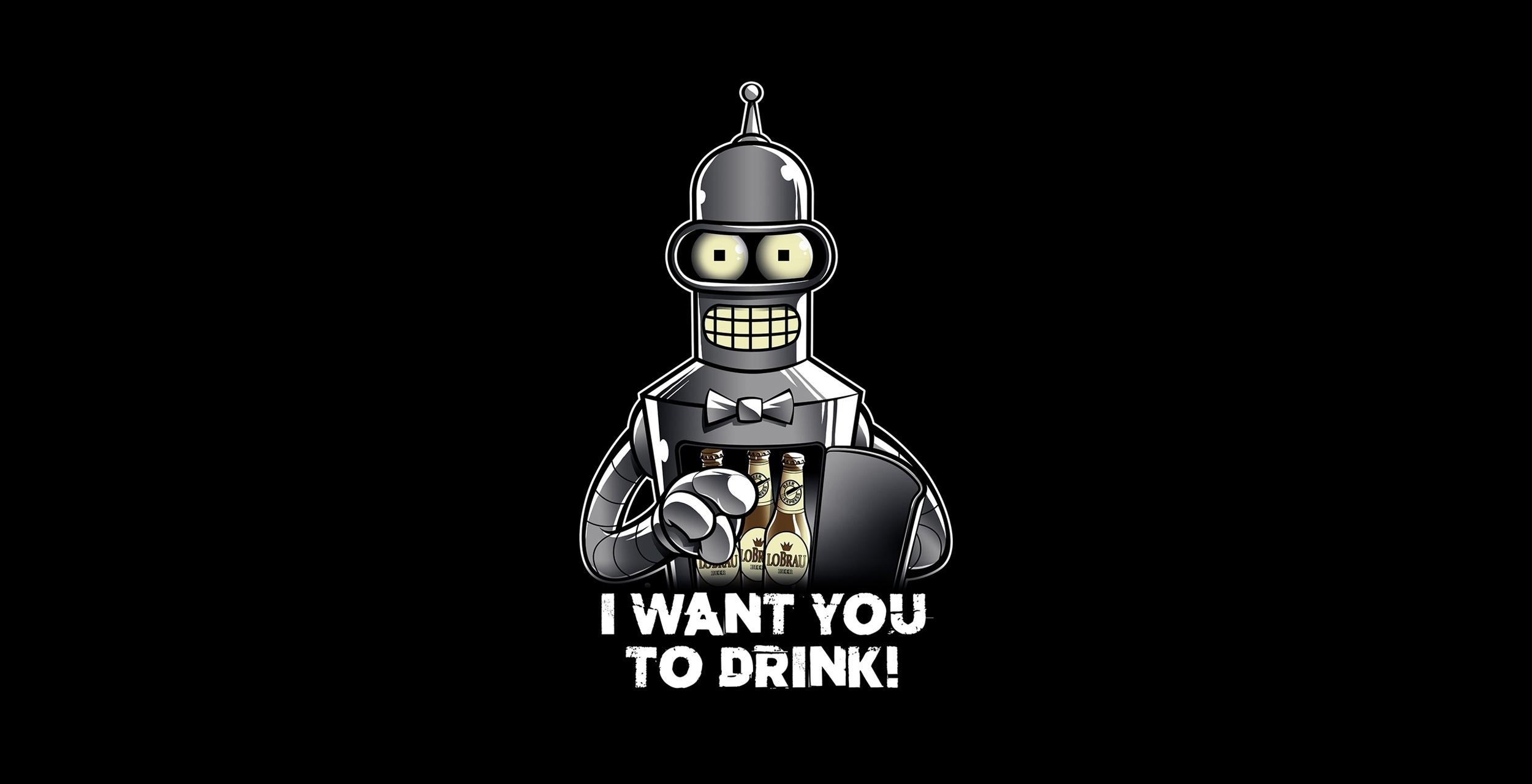 Bender, Futurama, iPhone XS Max, TV Serie, 4K, 2500x1280 HD Desktop