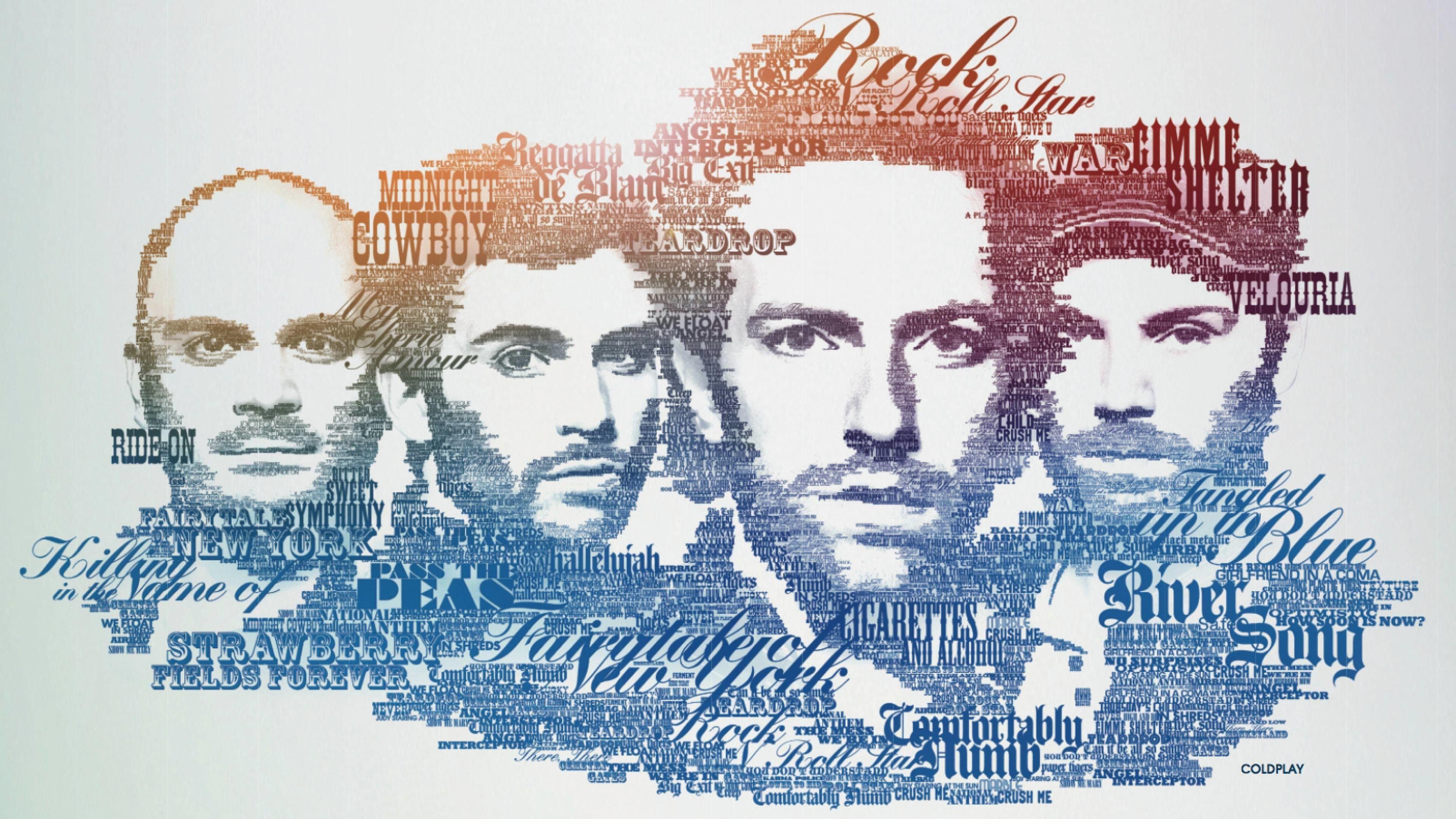 Coldplay, Musik, Grafik, Künstlerisch, Hintergrund, 3840x2160 4K Desktop