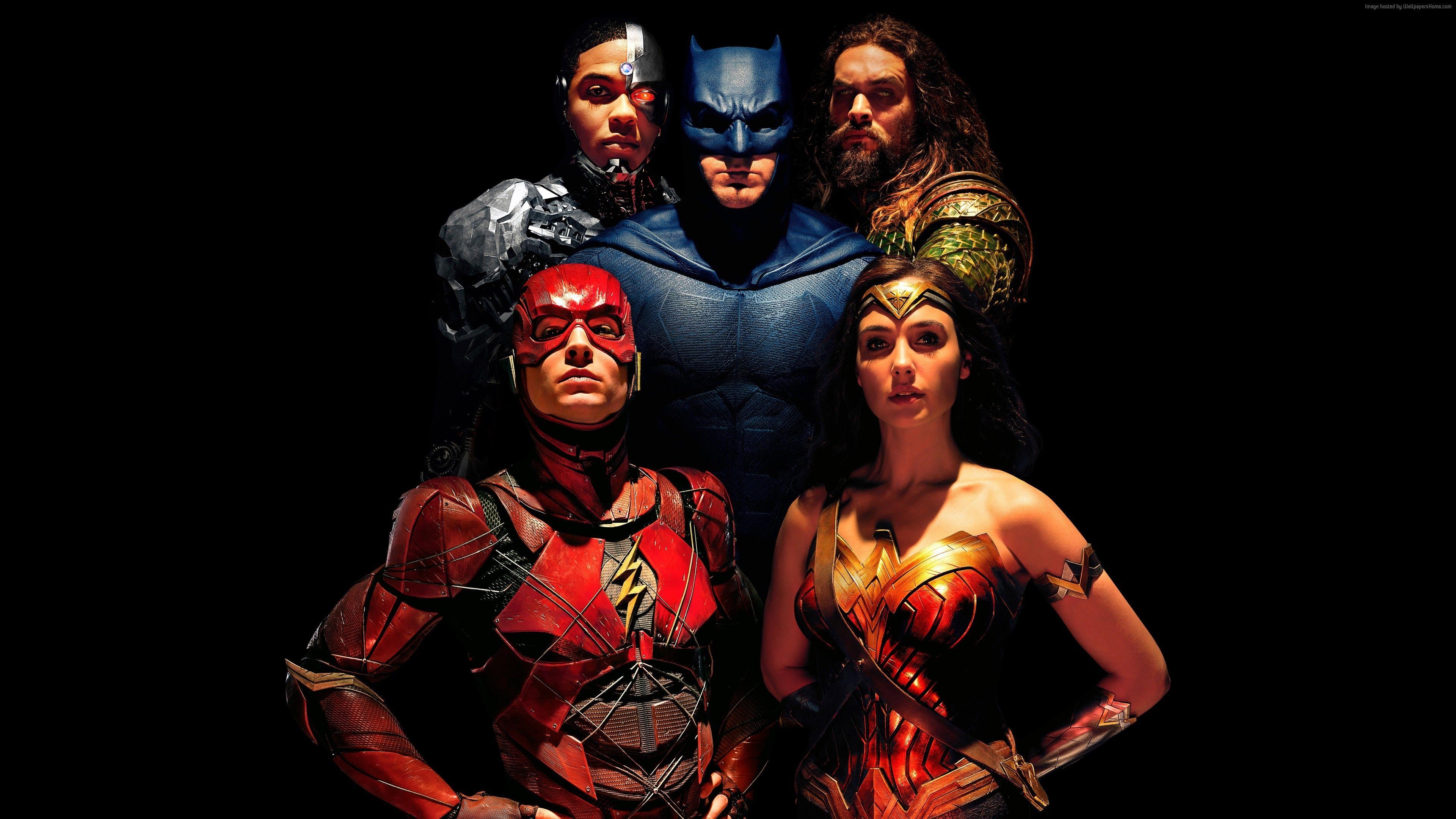 Justice League, DC Superhelden, Gemeinschaft, Held, Team, 3840x2160 4K Desktop