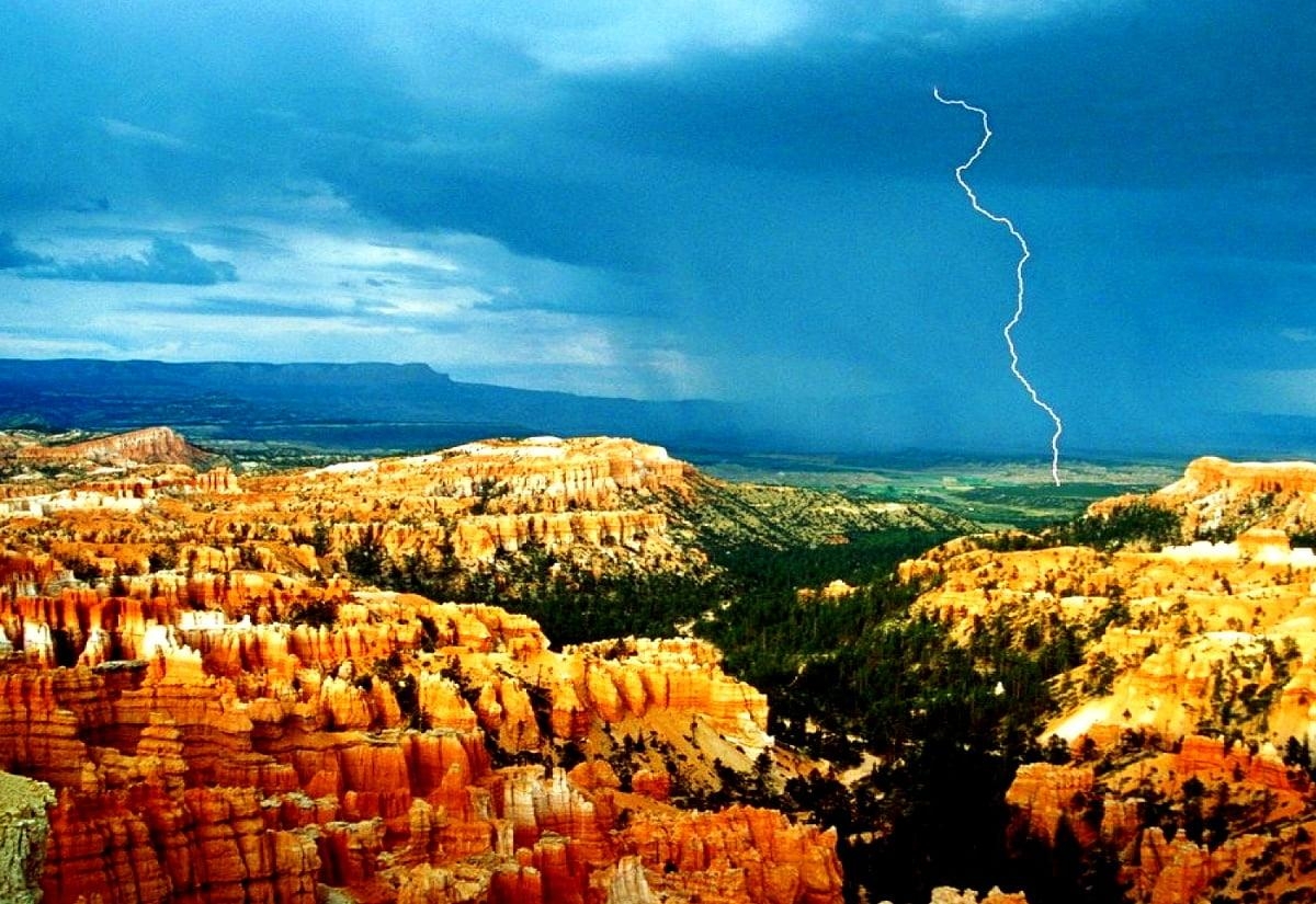 Bryce Canyon Blitz, Utah, Naturbild, 1200x830 HD Desktop