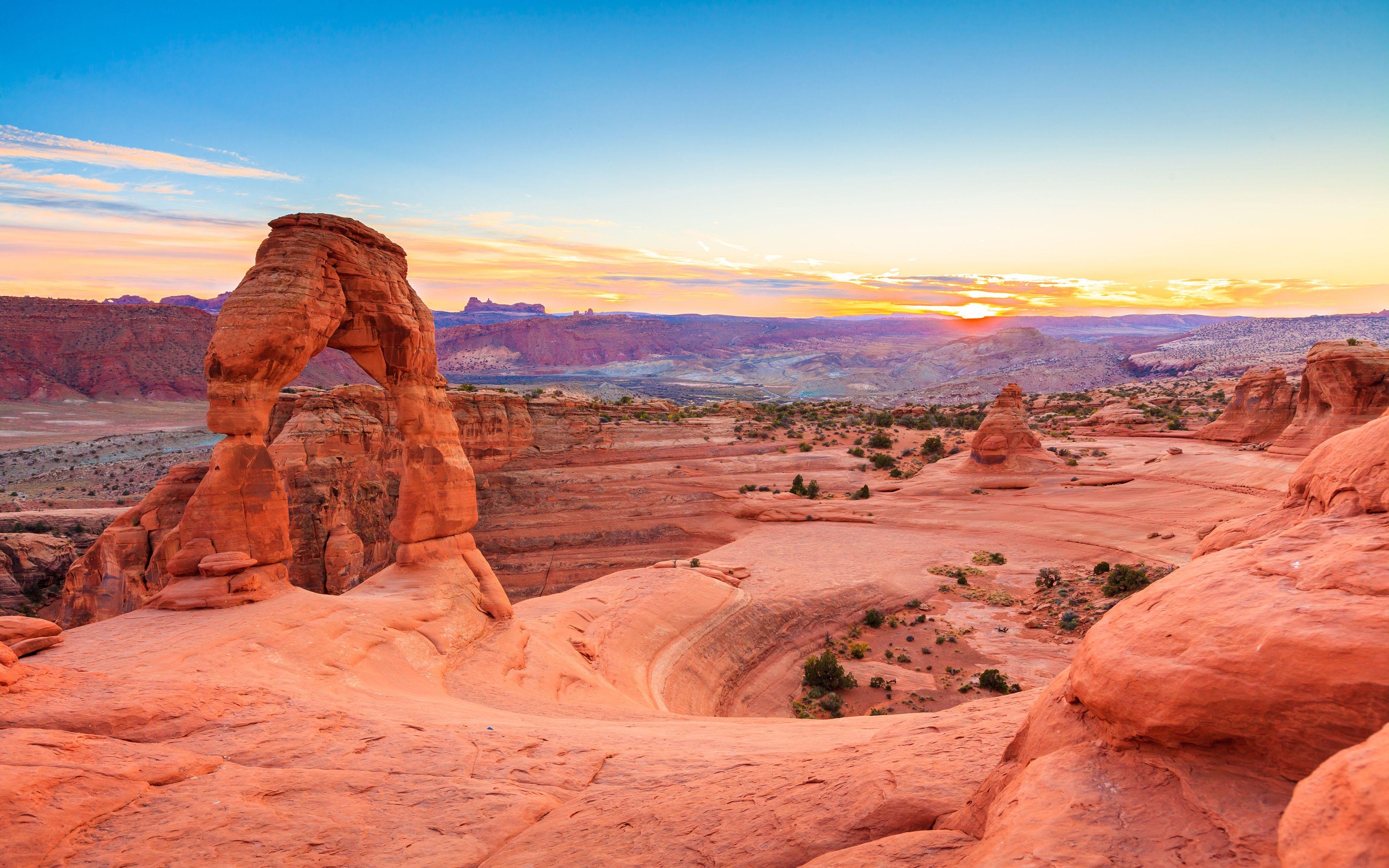 Arches Nationalpark, 4K Ultra HD, Landschaft, Hintergrund, USA, 3840x2400 4K Desktop