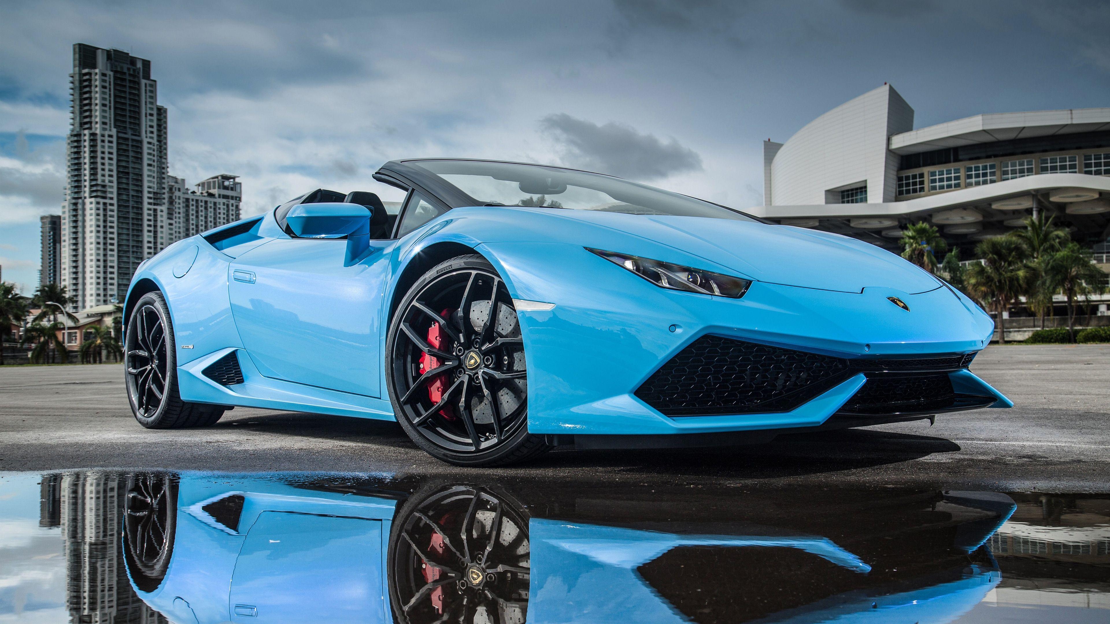 Lamborghini Huracan, LP 610 4 Spyder, HD, Wallpaper, Auto, 3840x2160 4K Desktop