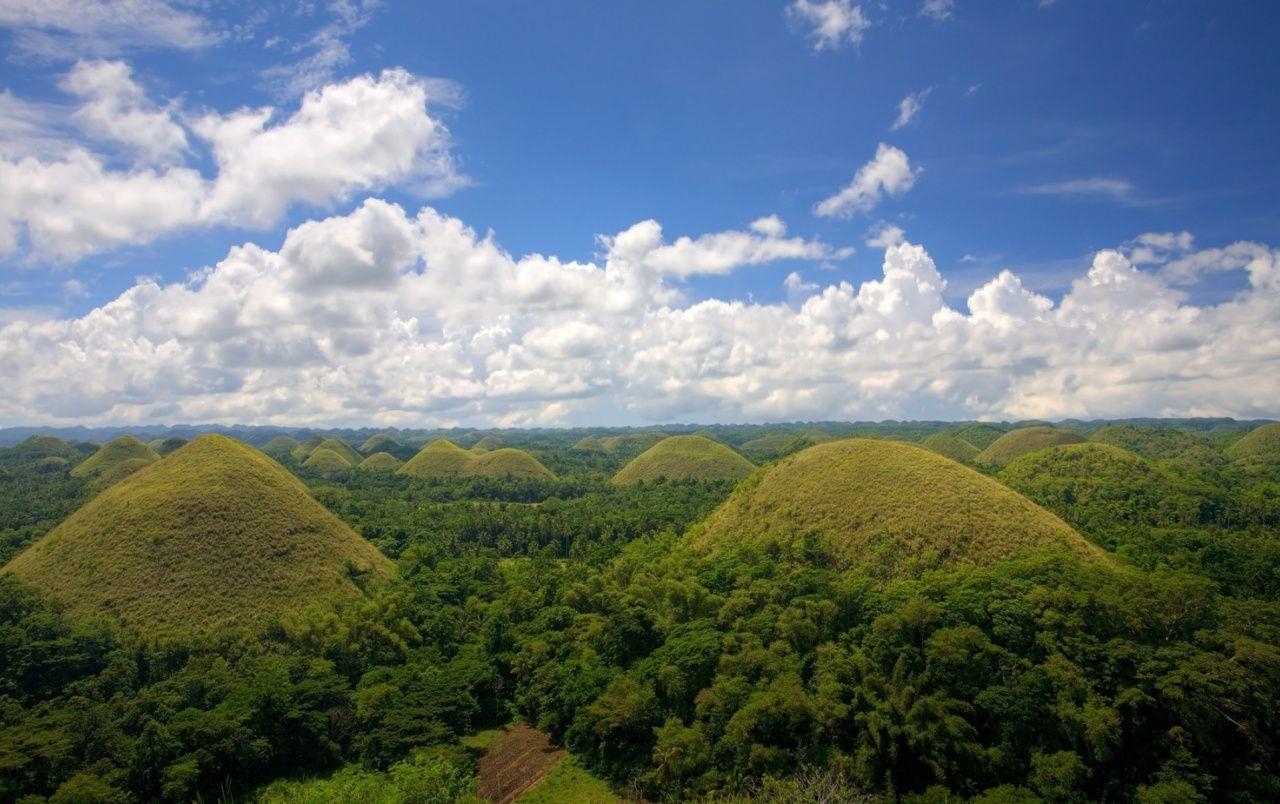 Chocolate Hills, Philippinen, Natur, Landschaft, Reisefoto, 1280x810 HD Desktop