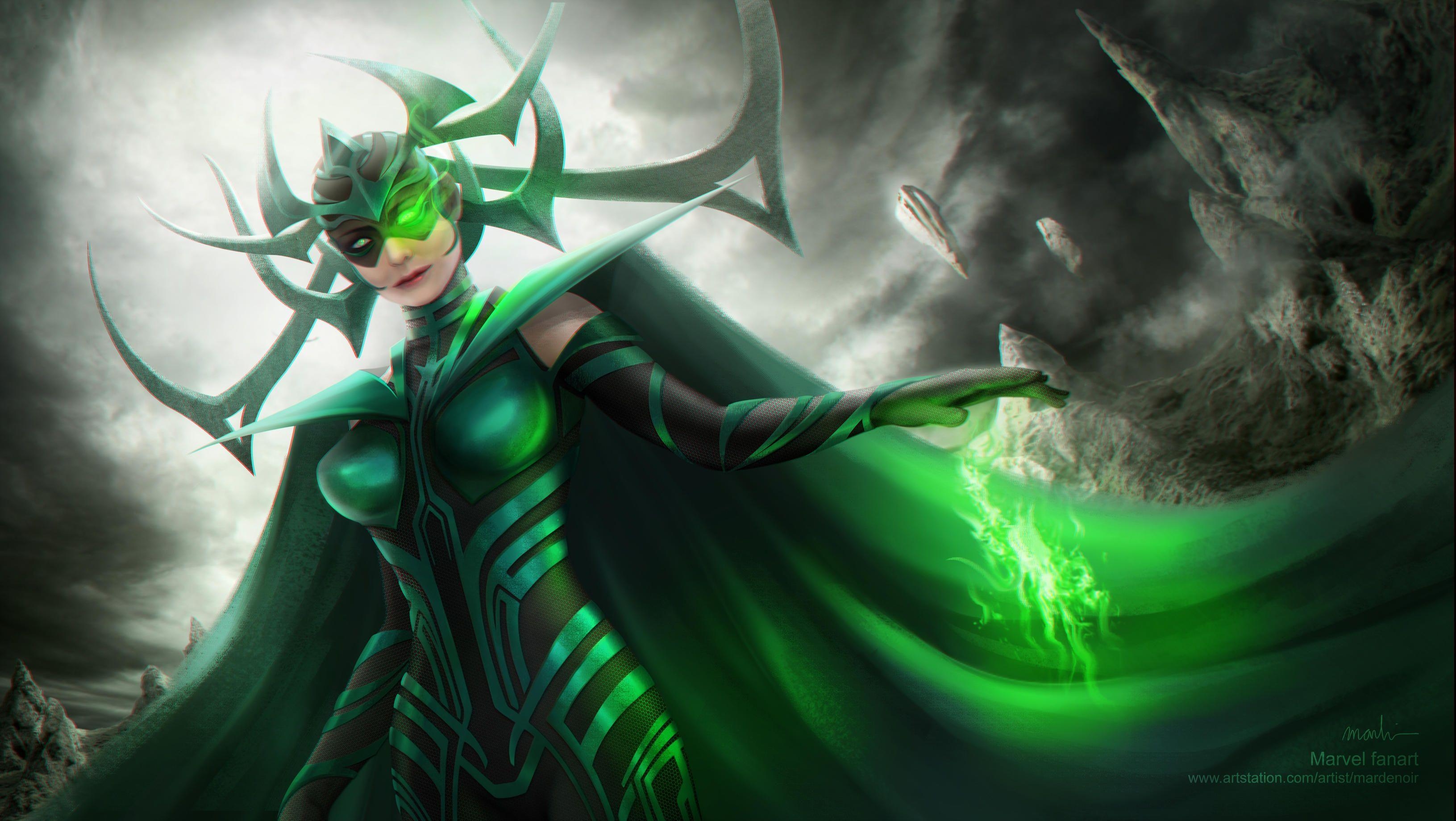 Thor Ragnarok, Hela, Fanart, Superhelden, 4K Bild, 3270x1840 HD Desktop