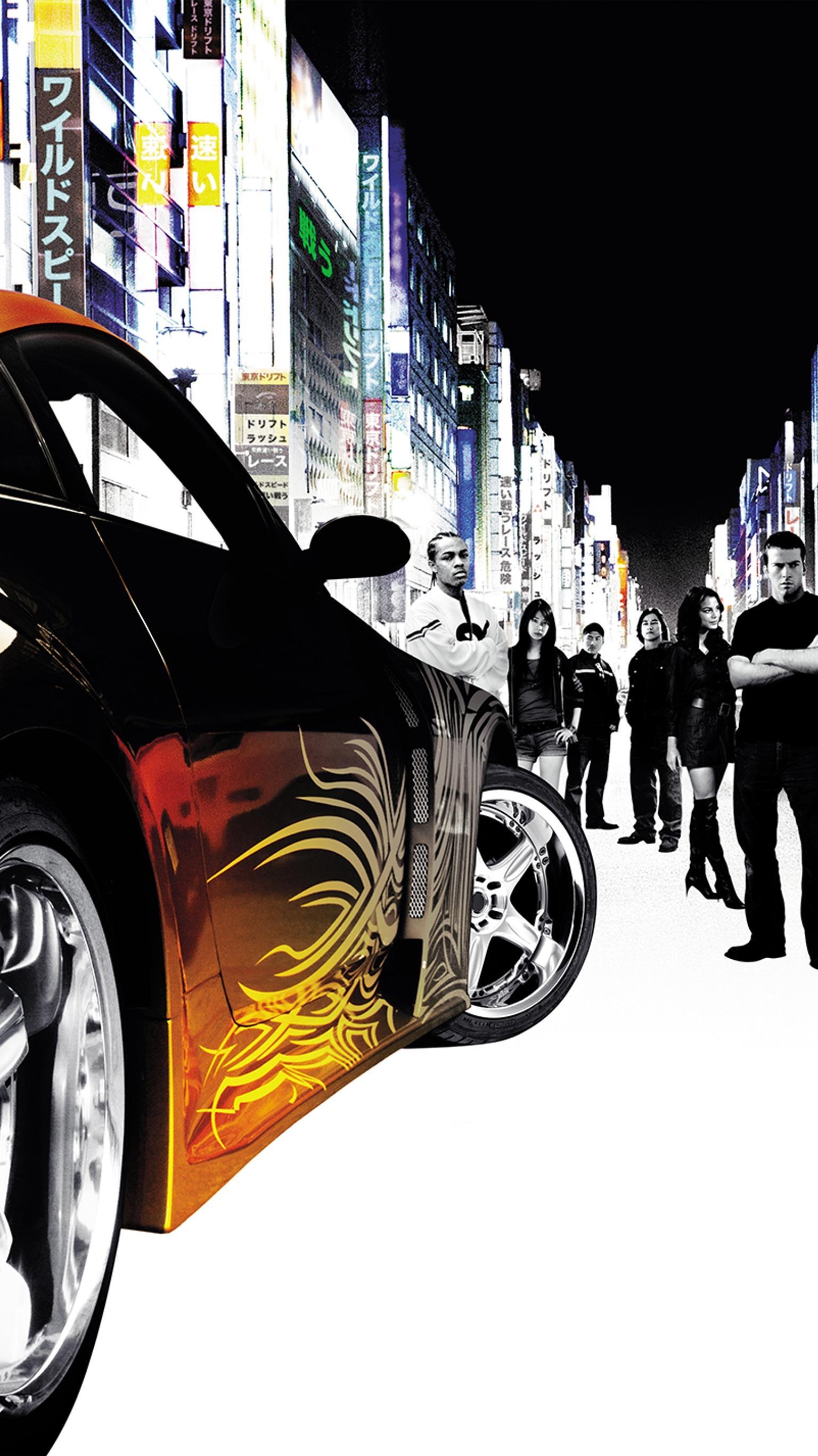 The Fast and the Furious, Tokyo Drift, 2006, Handy, Rennen, 1540x2740 HD Handy