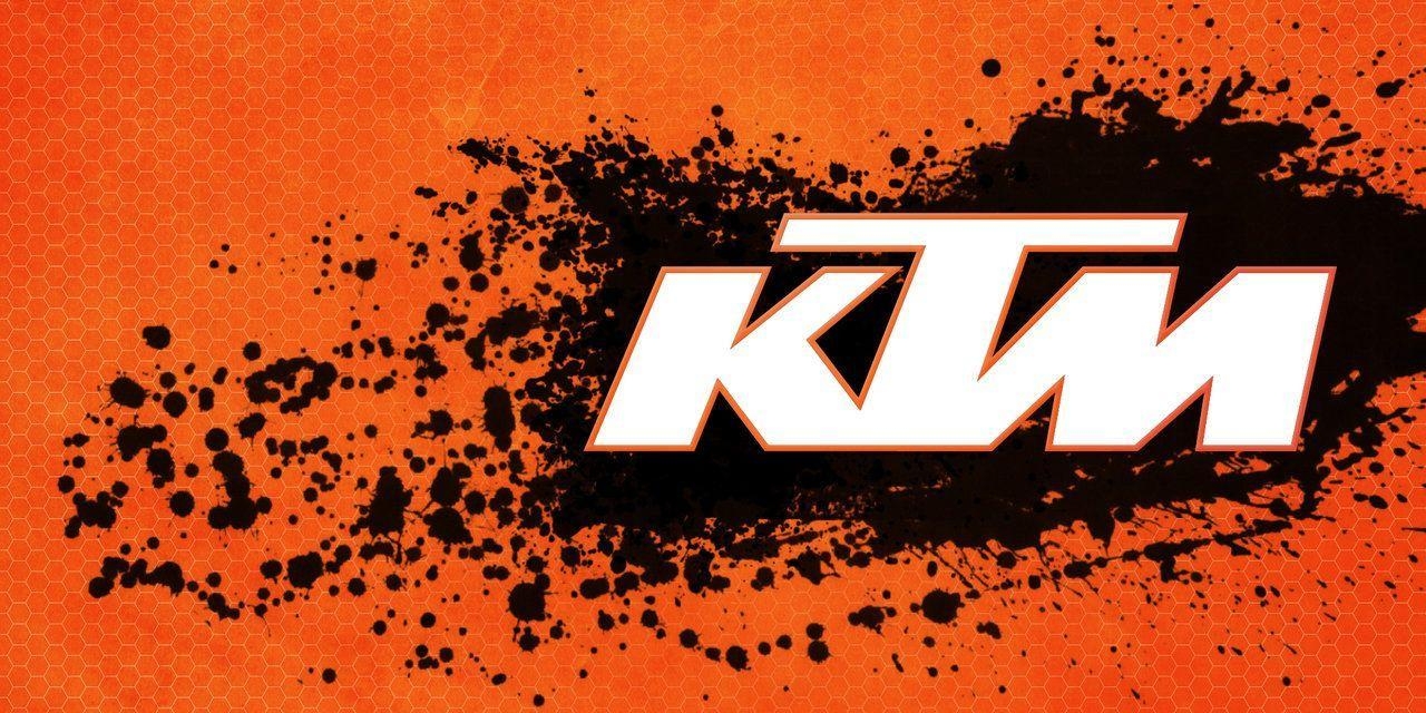 KTM, Logo, Hintergrund, Branding, Motorrad, 1280x640 Dual Screen Desktop