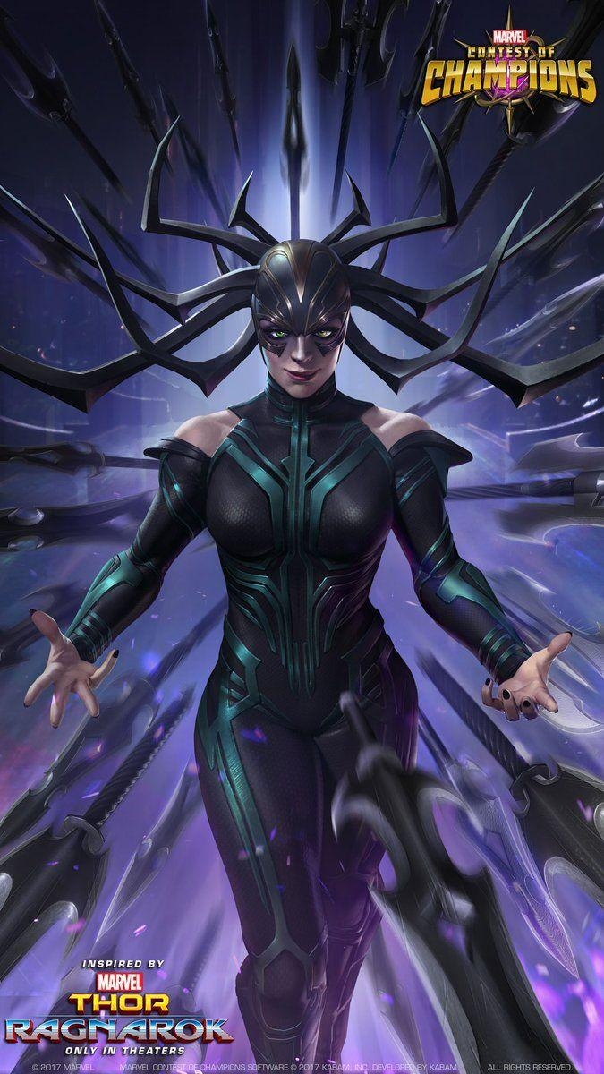 Marvel Champions, Hela, Arenen, Wallpaper, Thor, 680x1200 HD Handy