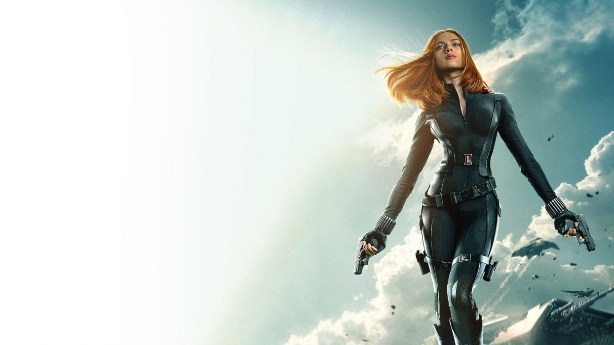 Scarlett Johansson, Captain America, Winter Soldier, Film, Marvel, 1250x700 HD Desktop