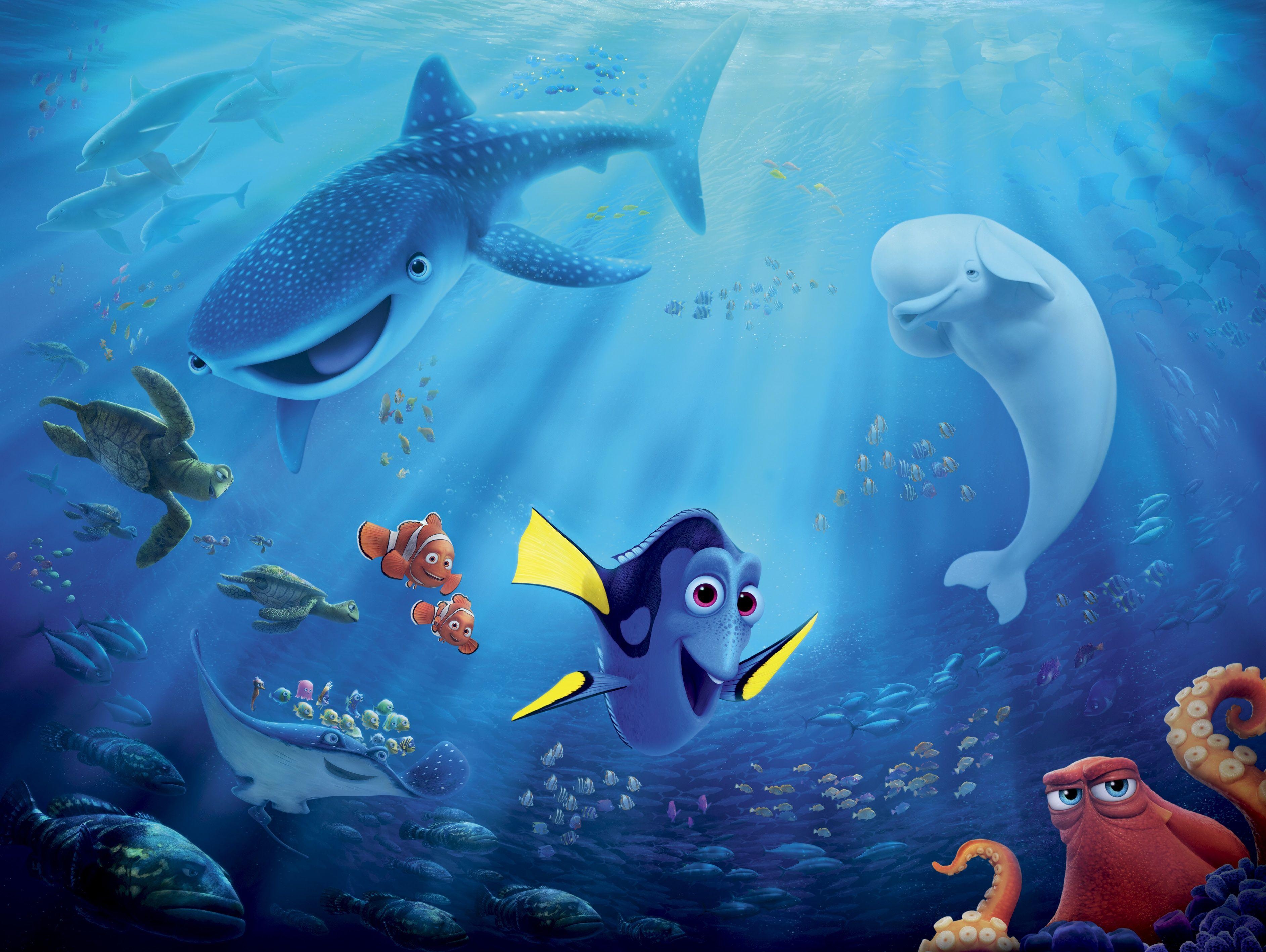 Findet Dorie, HD, Hintergrund, Pixar, Disney, 3770x2840 4K Desktop