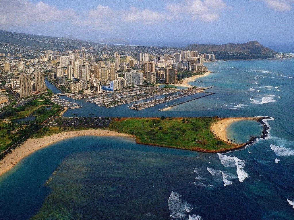 Hawaii, Reisebild, Honolulu, USA, Ozean, 1030x770 HD Desktop