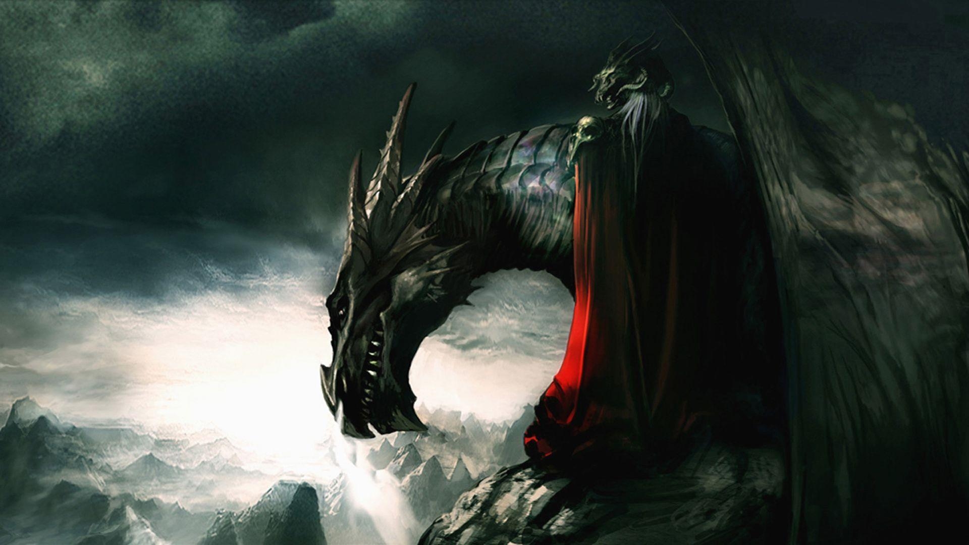 Drache, Fantasy, Anime, Hintergrund, Lebewesen, 1920x1080 Full HD Desktop