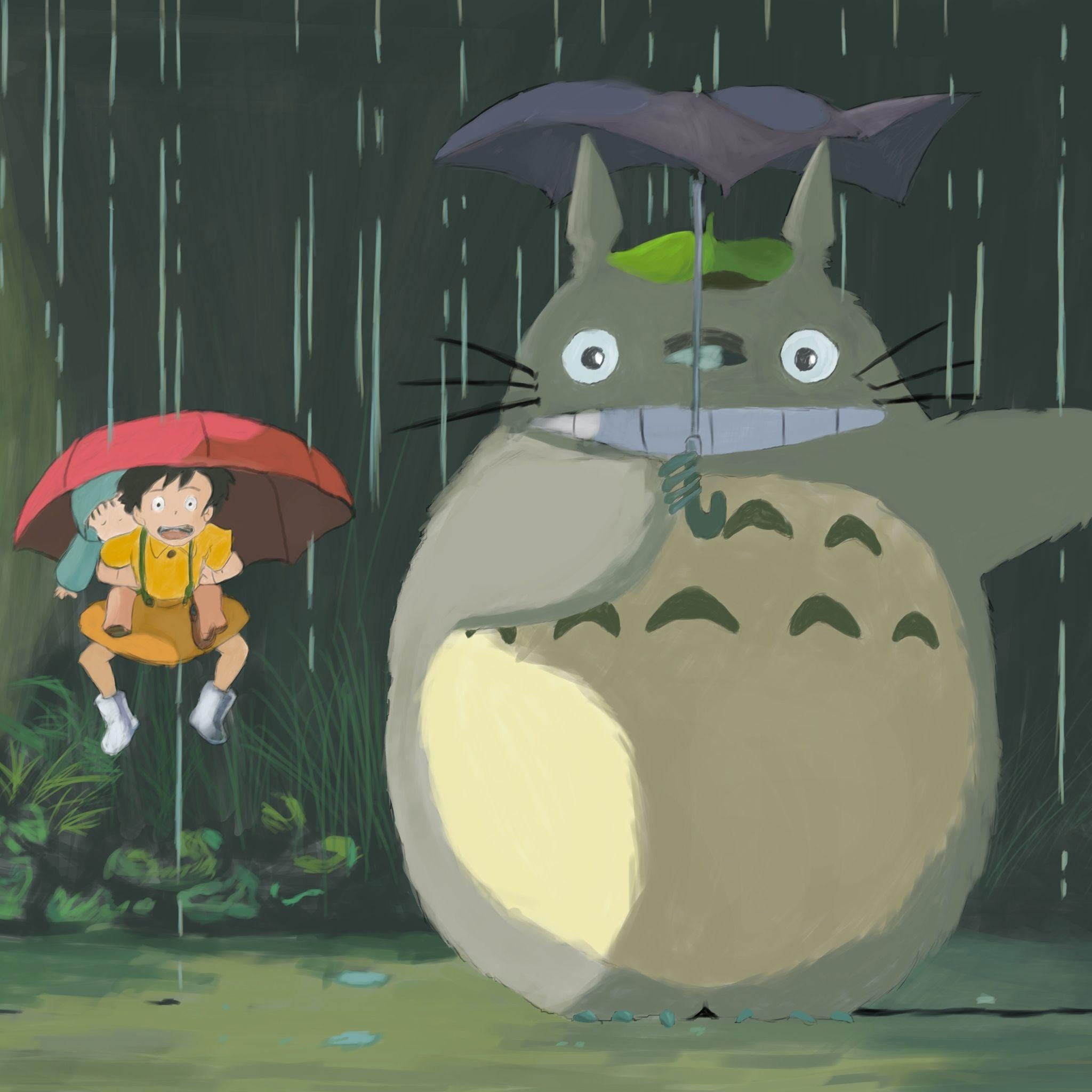 Mein Nachbar Totoro, iPad Air, Pro, Mini, Hintergrund, 2050x2050 HD Handy