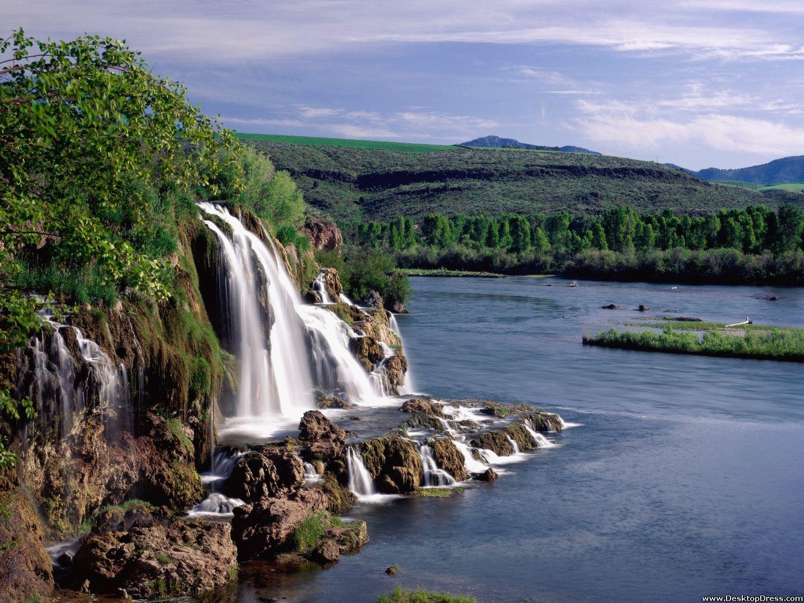 Idaho, Herbst, Natur, Hintergrund, Wasserfall, 1600x1200 HD Desktop