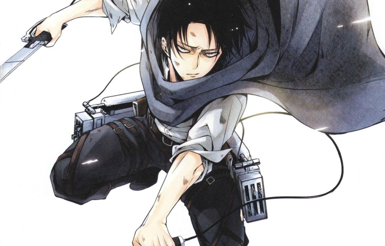 Levi Ackerman, Anime, Schlacht, Schwerter, Krieg, 1340x850 HD Desktop